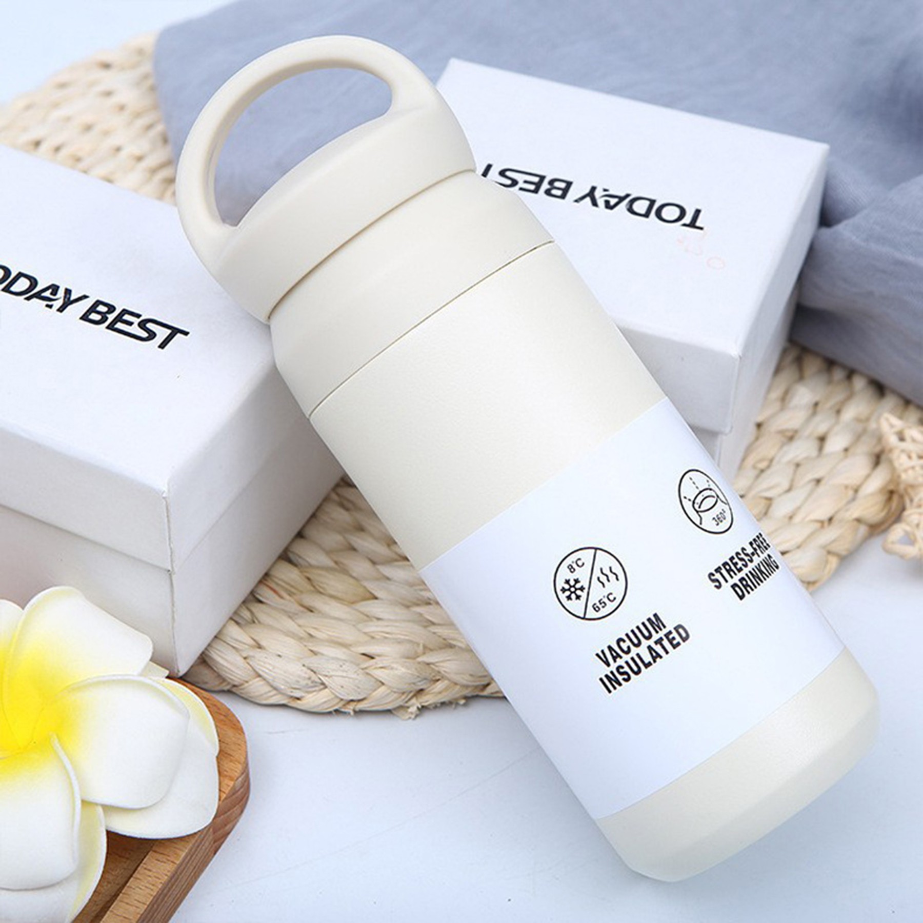 Stainless Steel Coffee Cup Portable Outdoor Insulated Cup 4