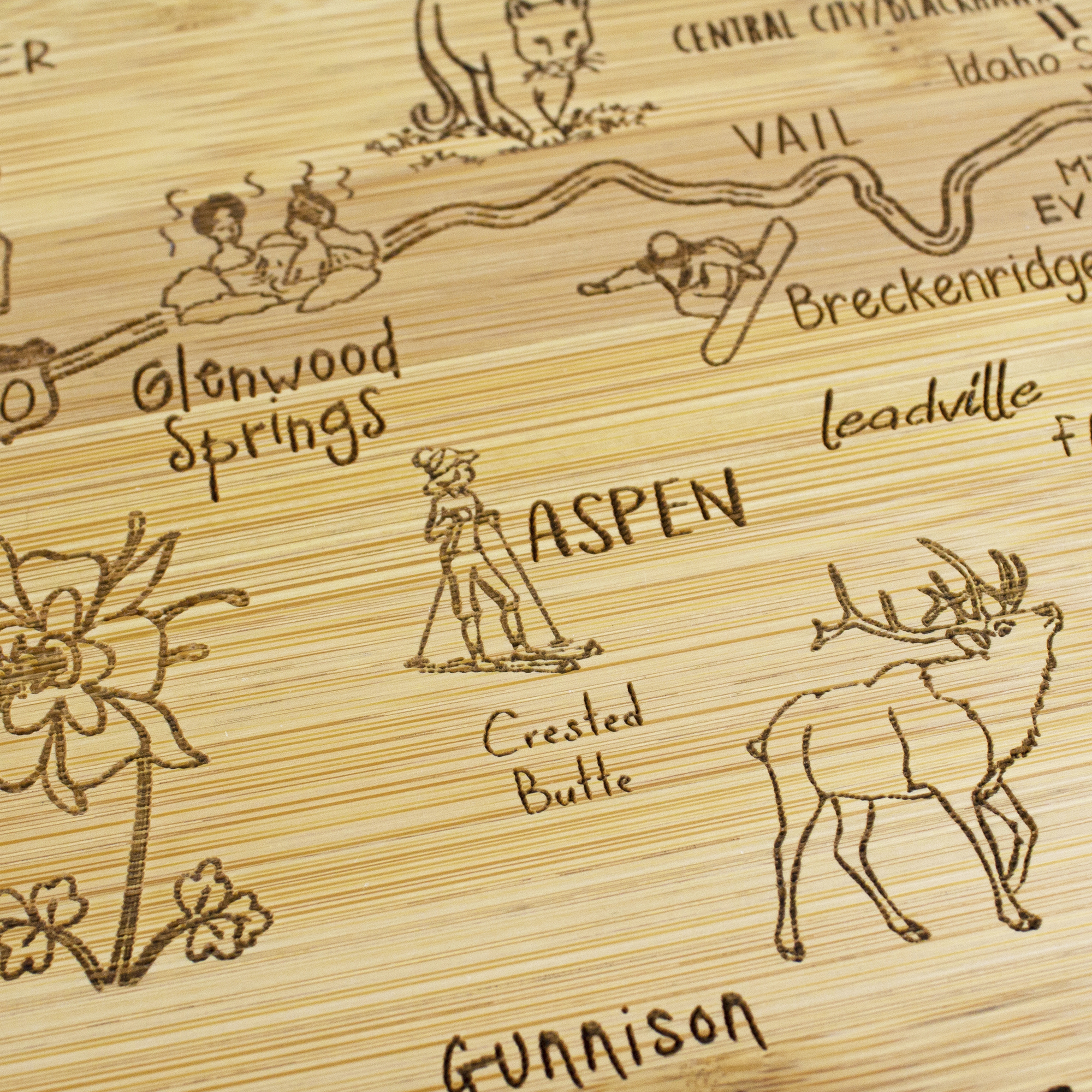 Destination Colorado Cutting & Serving Board 8