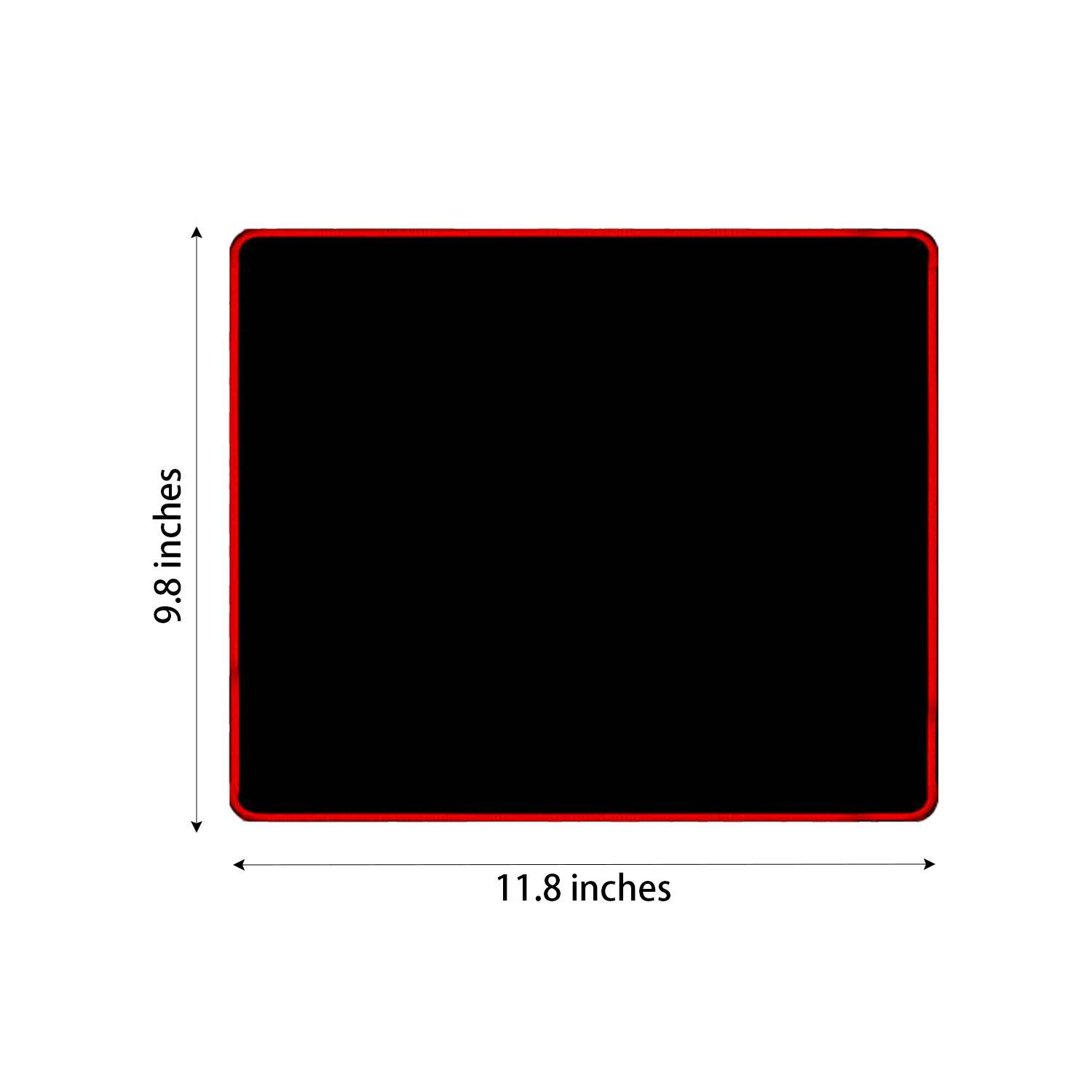 Stitched Edges Mouse Pad with Non-Slip Rubber Base for Gamer 4