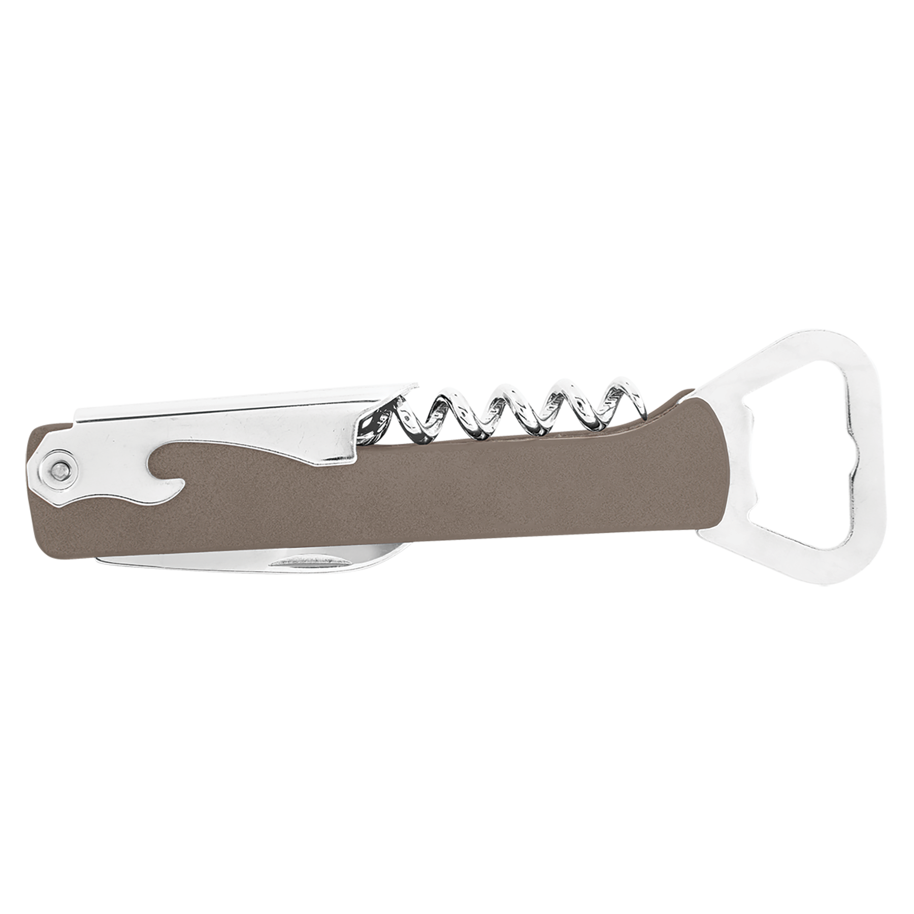 Gray Leatherette Wine Bottle Opener 2