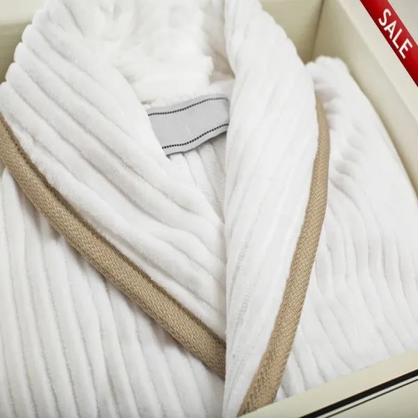 Custom Organic Cotton Hotel Bathrobe Set 3