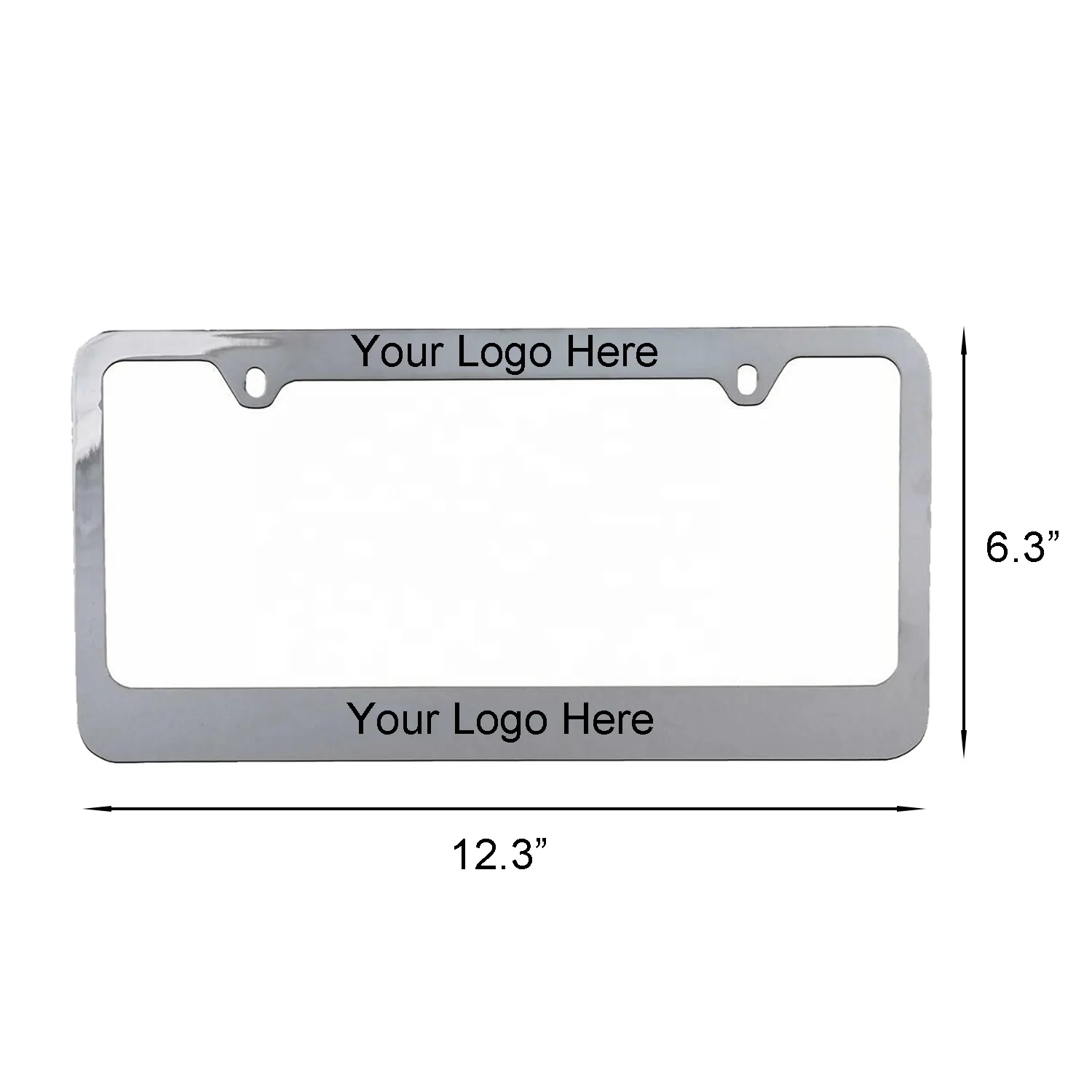 Zinc Alloy Engraved License Plate Frame 2