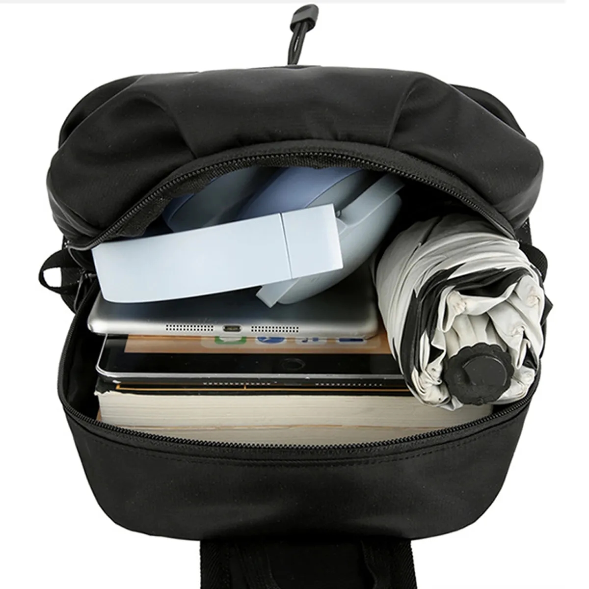 Anti-Theft Crossbody Sling Bag w/ Integrated Bottle Holder 6