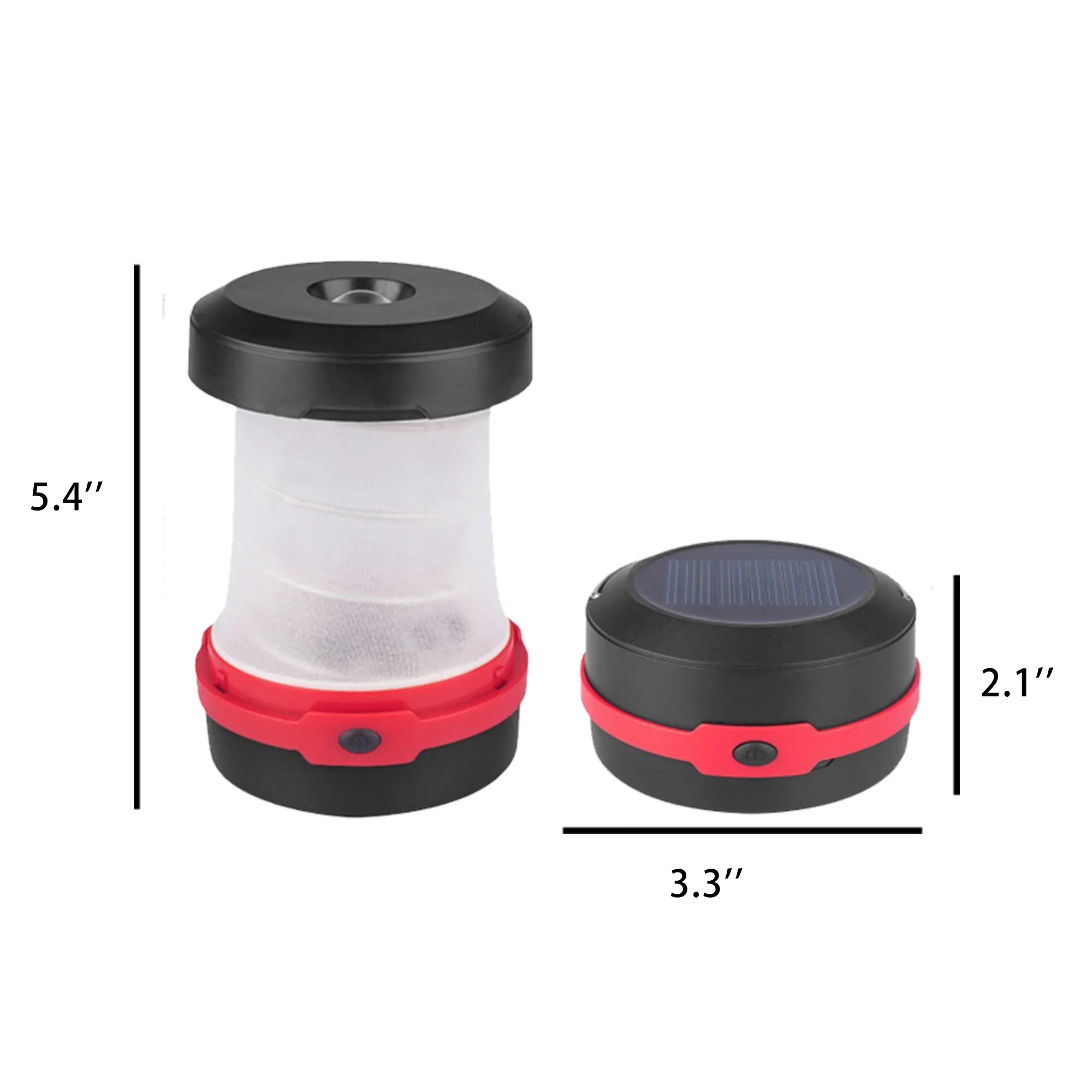 Solar Lantern Phone Charger Collapsible LED Camping 2