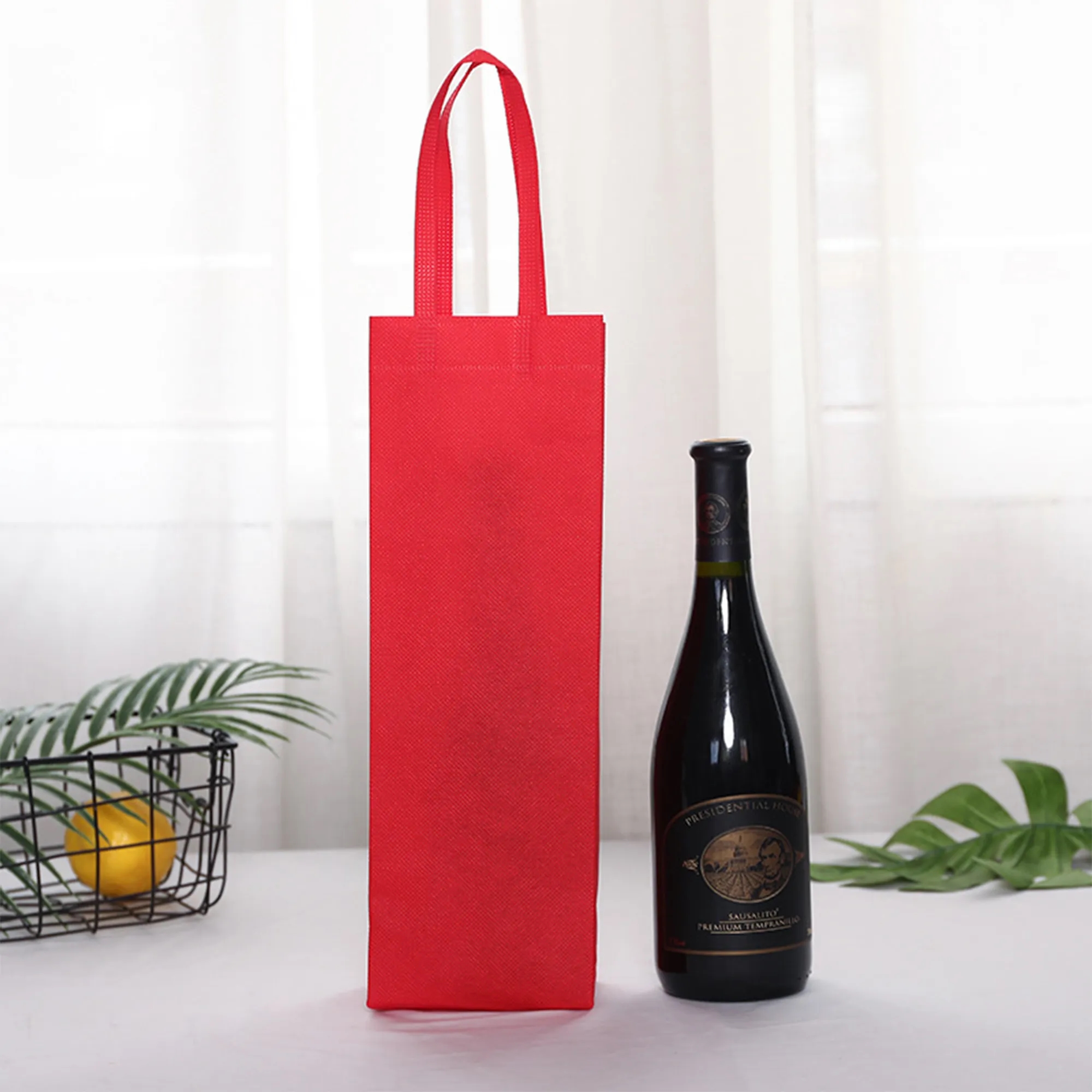 Reusable Non Woven Wine Bottle Gift Bag 10