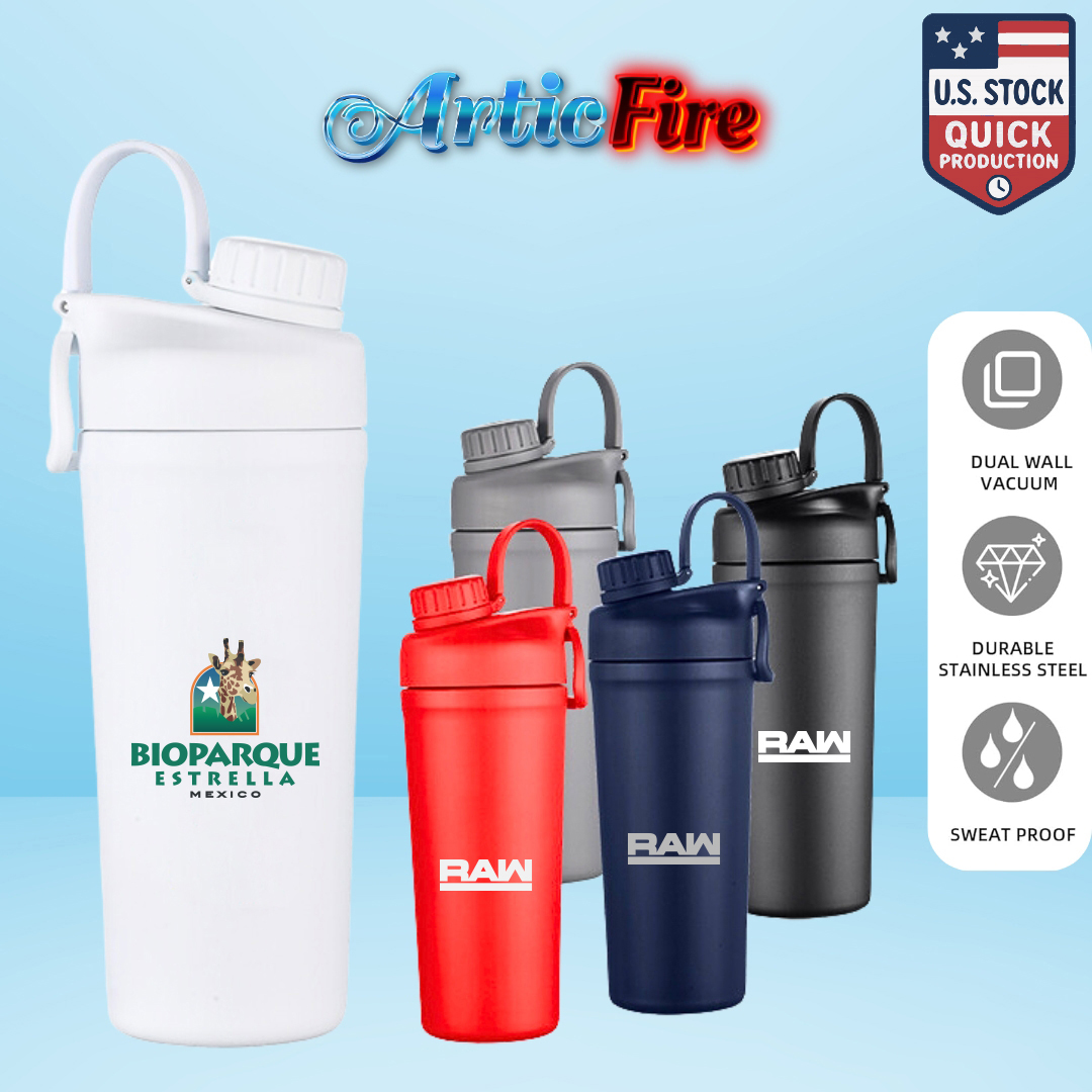 ArticFire 26oz Double Wall Stainless Steel Ice Shaker Bottle 11