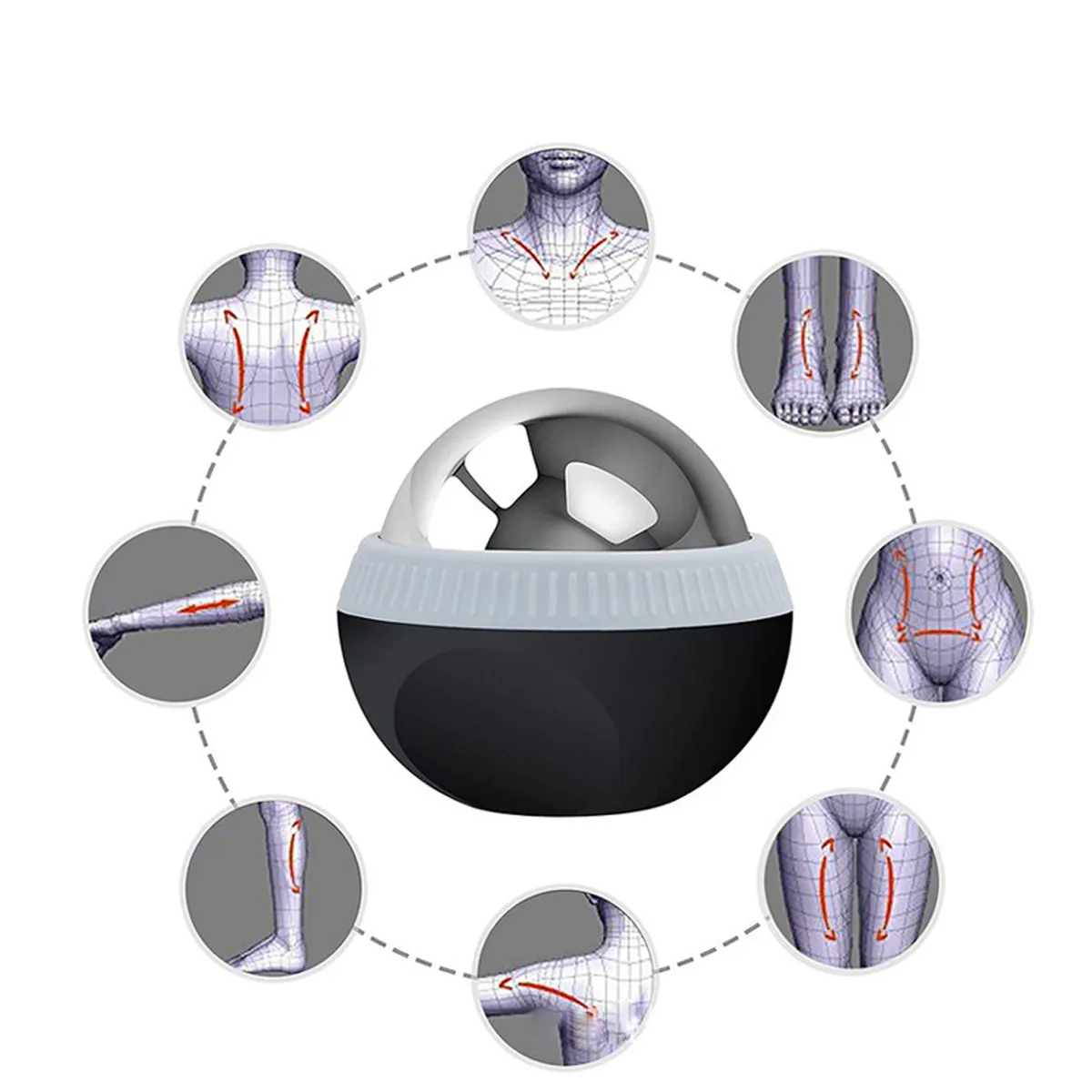 Nobility Massage Ball Roller for Sore Muscle Relief Stress 8