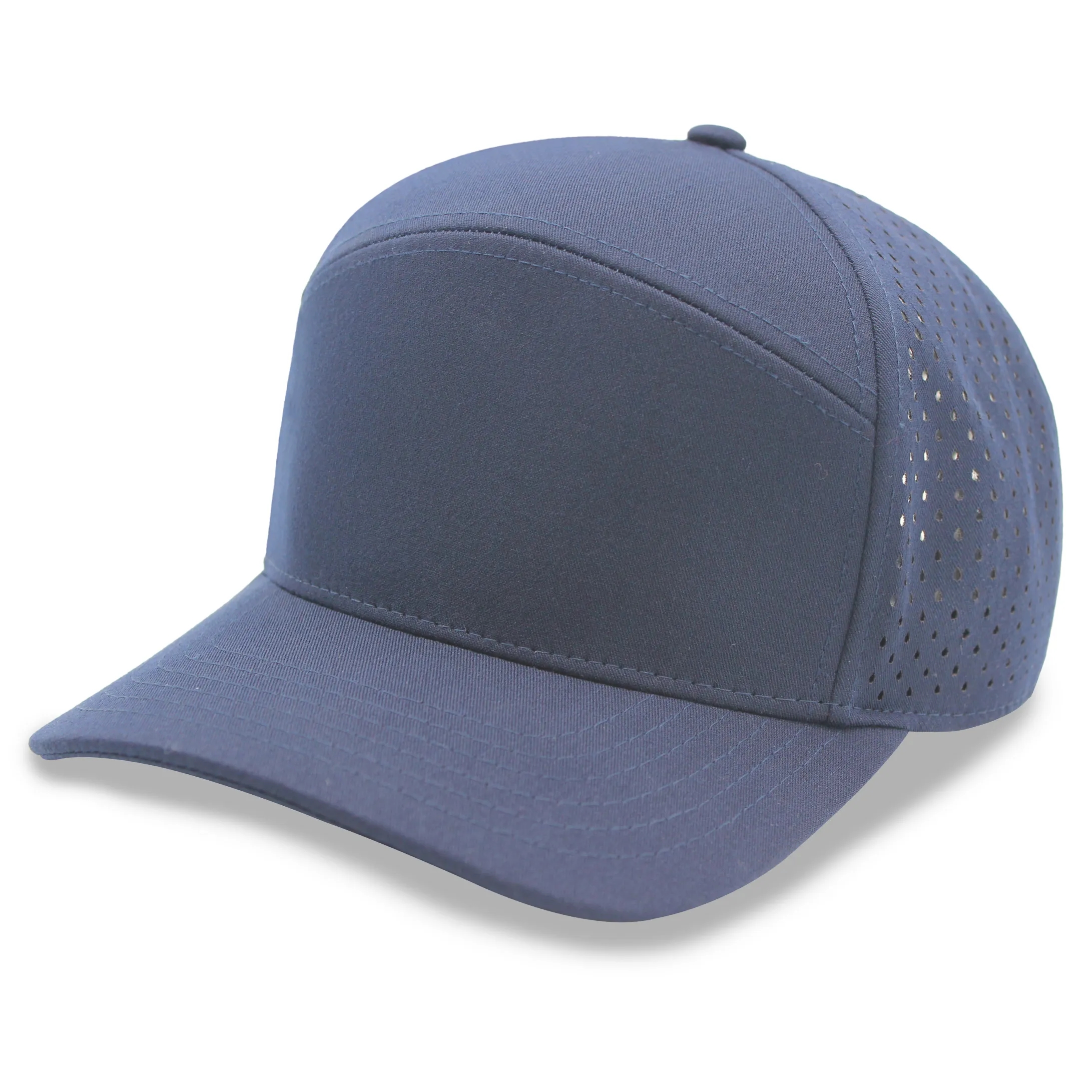 Sport trucker cap w/ laser cut mesh back