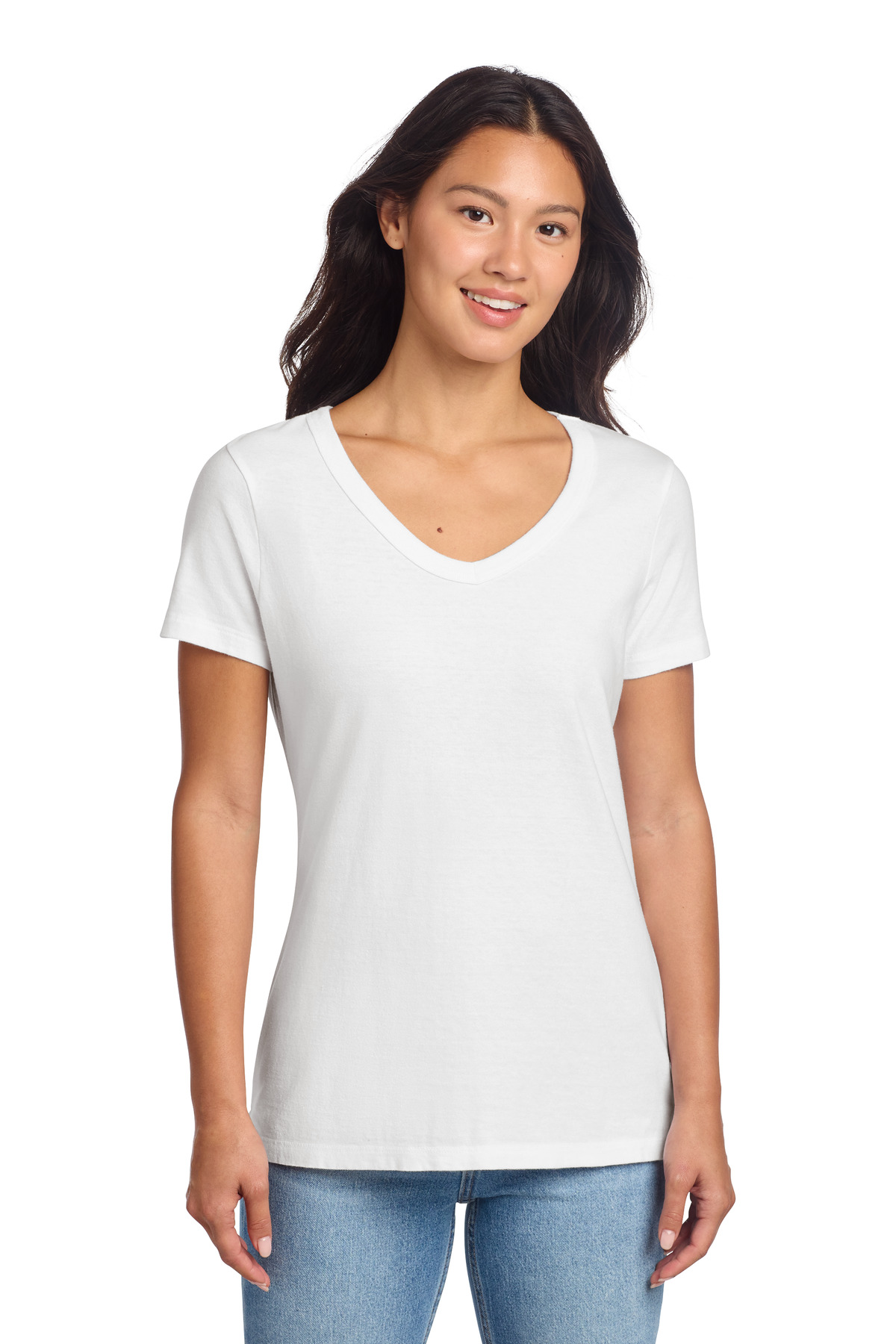 Port & Co Women's Beach Wash Garment-Dyed V-Neck Tee LPC099V 85