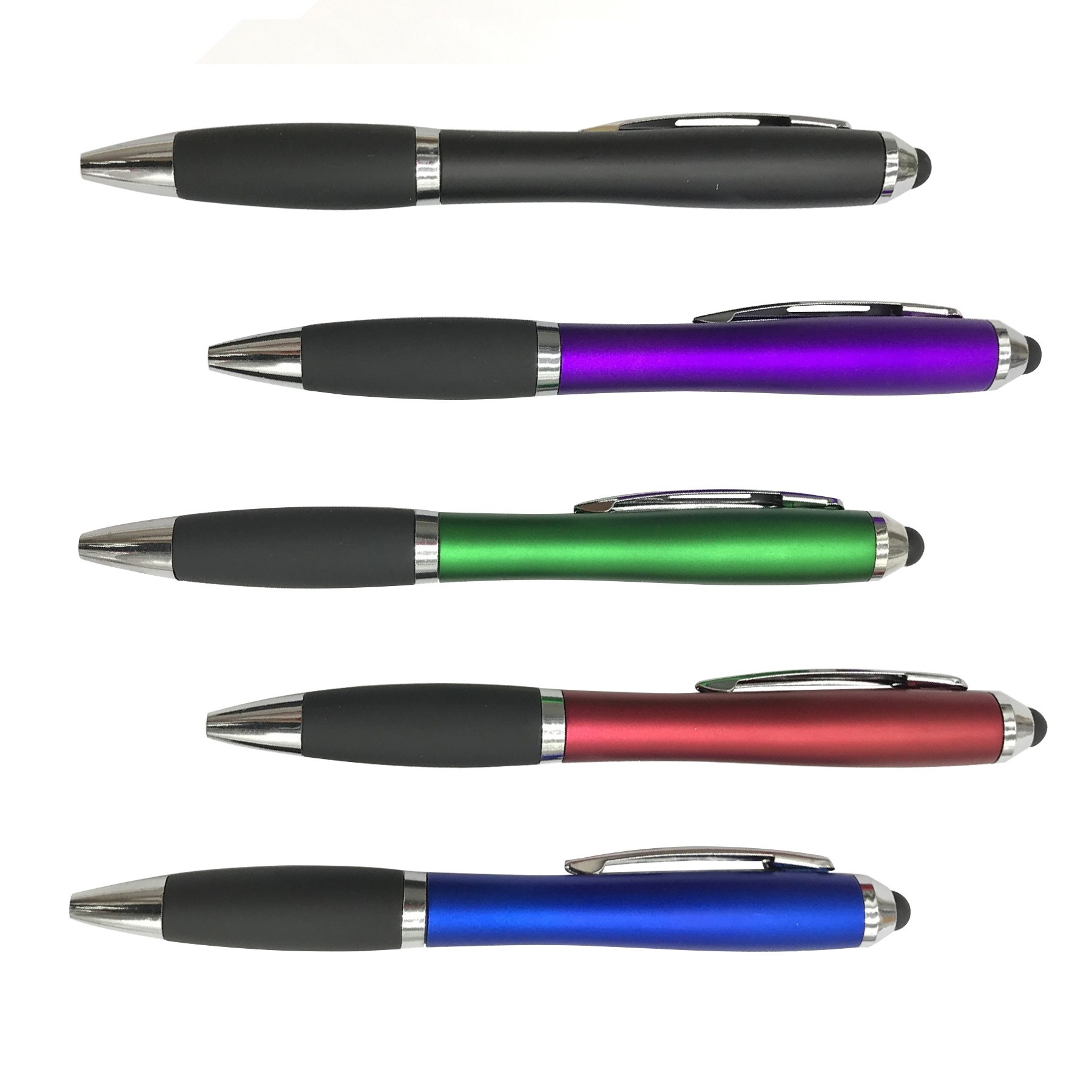 Colorful Click Pen With Stylus 6