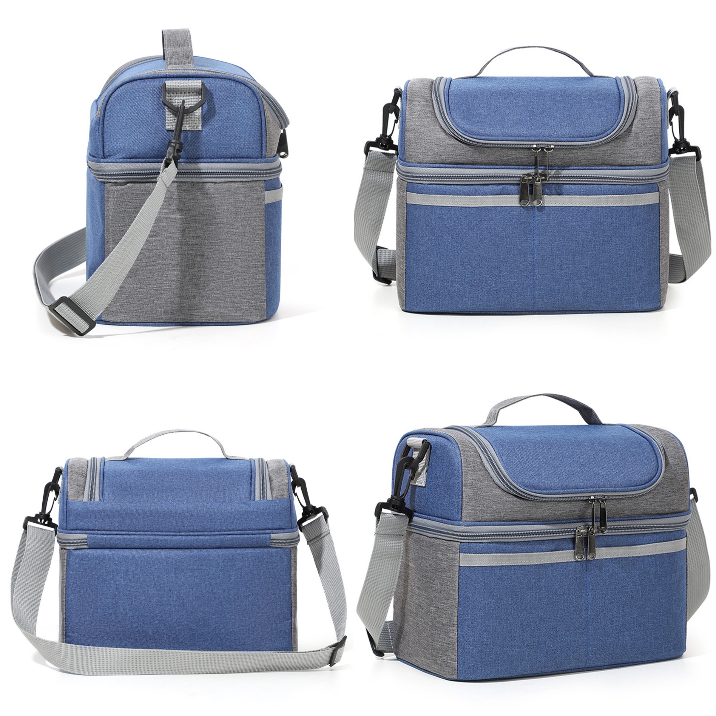 Oxford Portable Double-Layer Insulated Lunch Bag 4