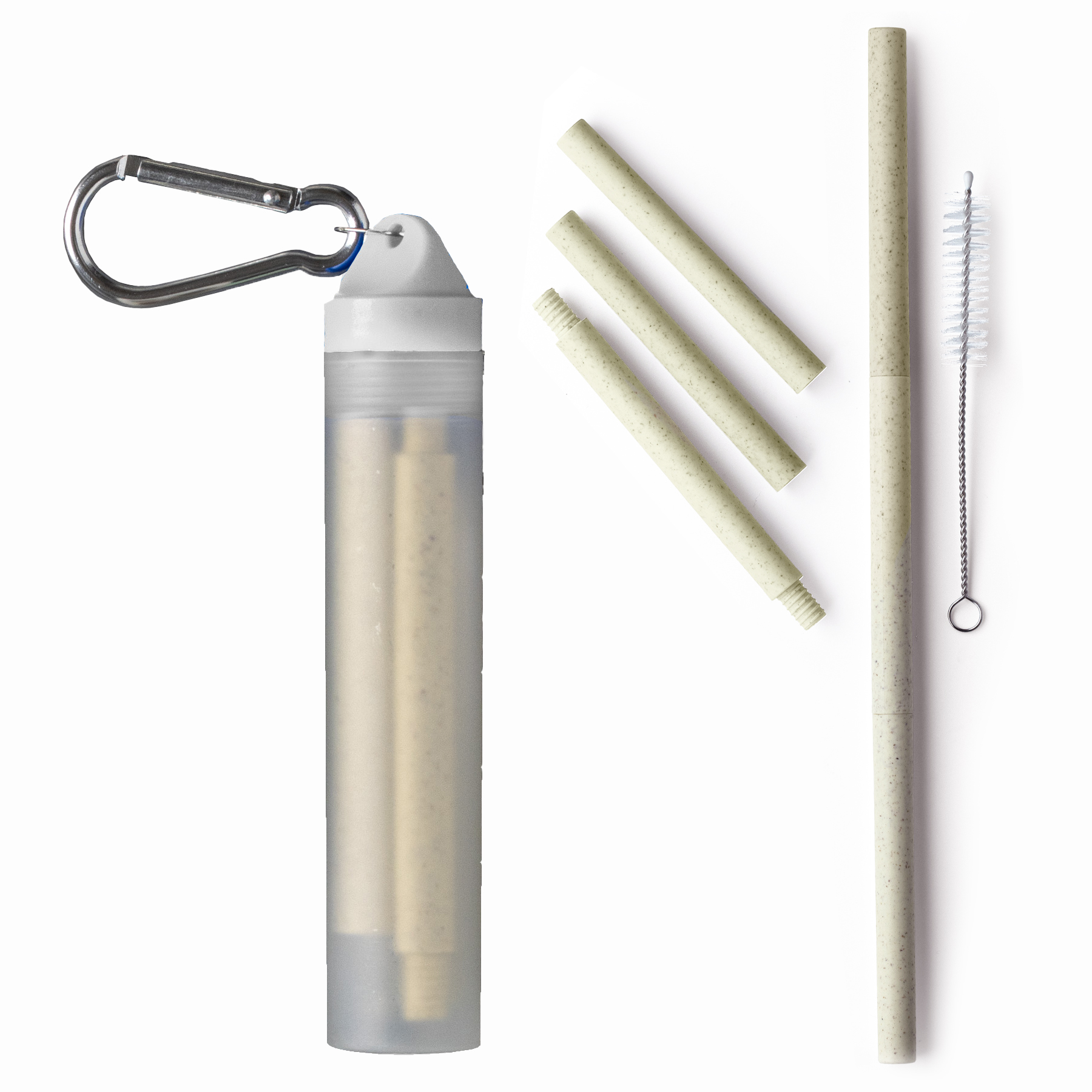 Wheat Straw Plastic Keychain Set 3