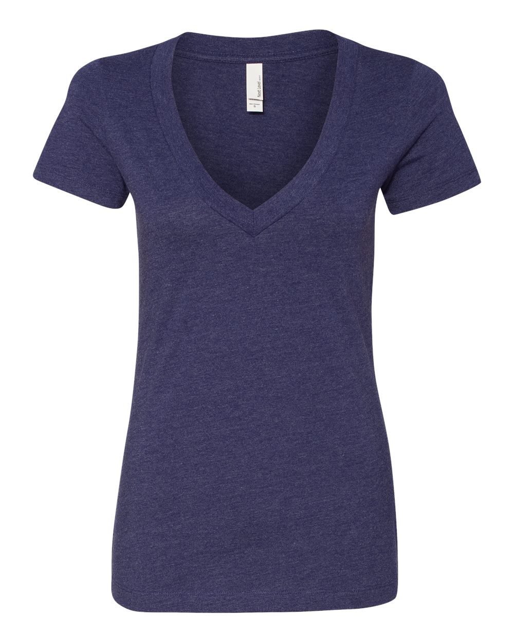 Women's CVC Deep V-Neck Tee - 6640 2