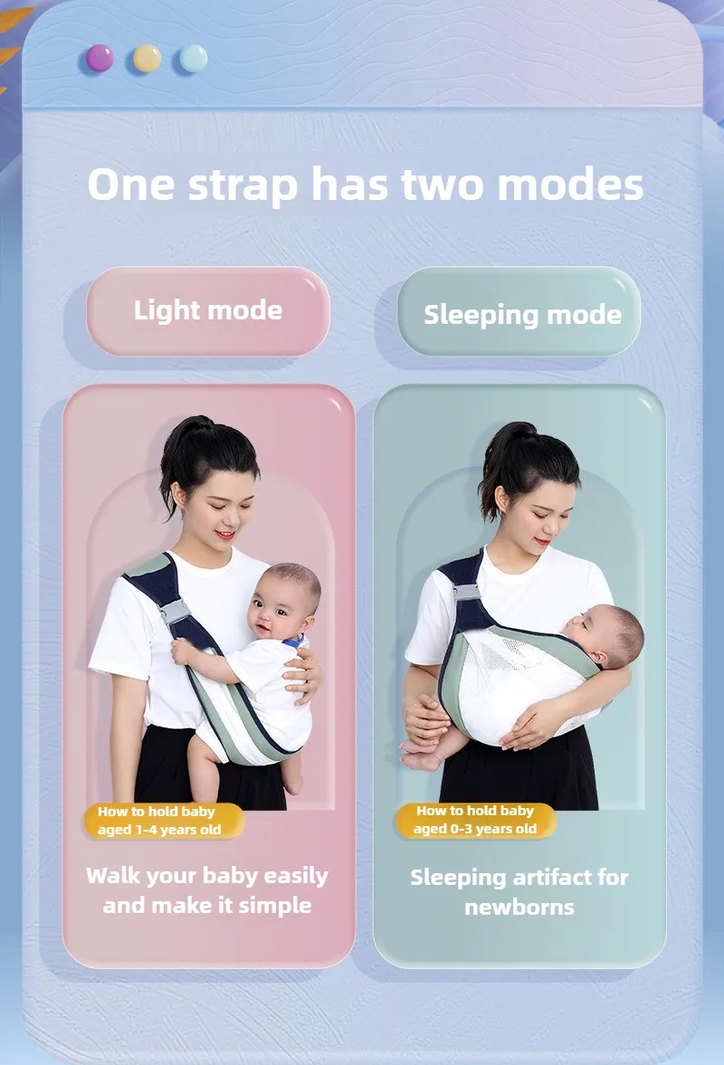 Adjustable Baby Carrier 7-44lbs Breathable Mesh for Toddler Travel & Daily Use 11