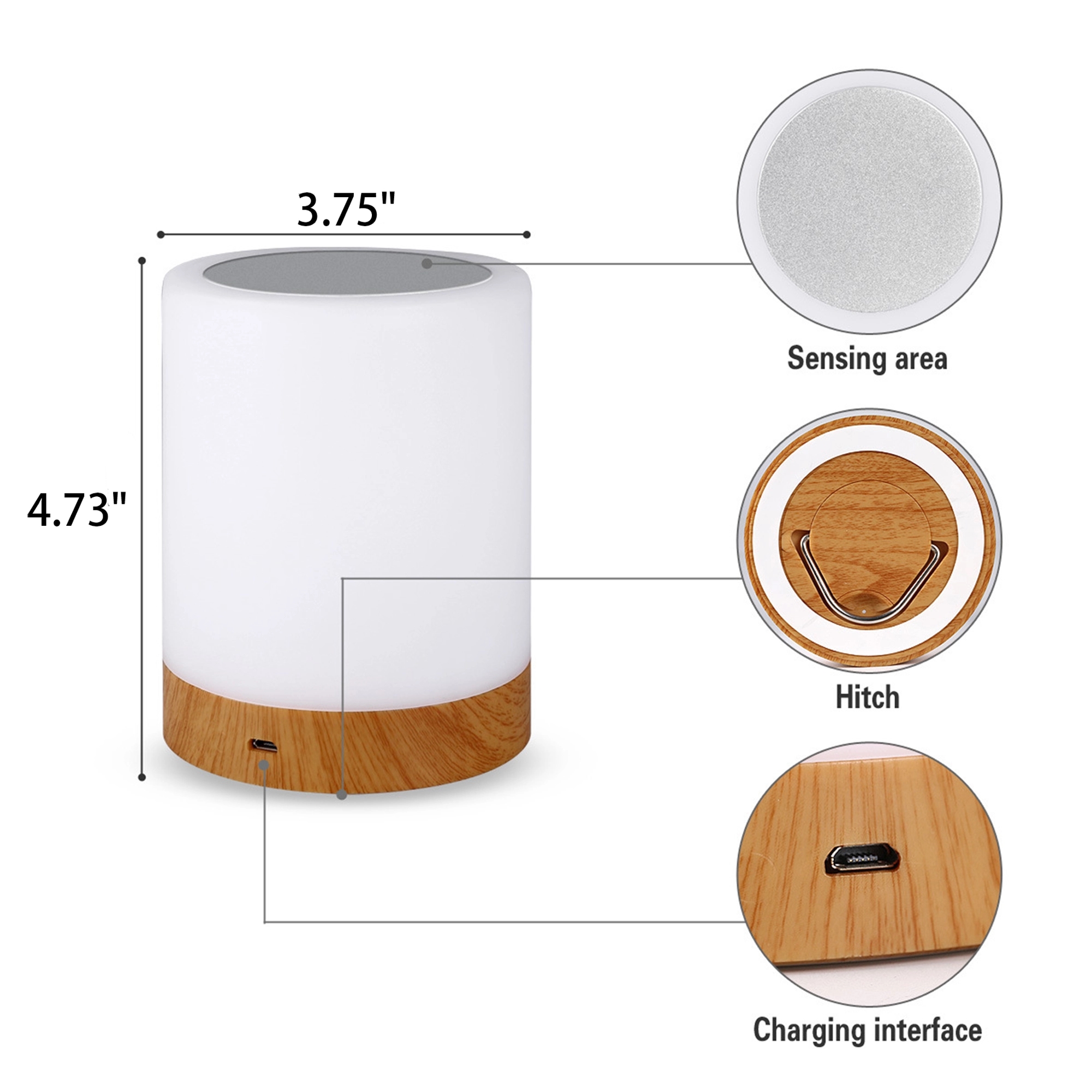 Touch LED Bedside Lamp 2