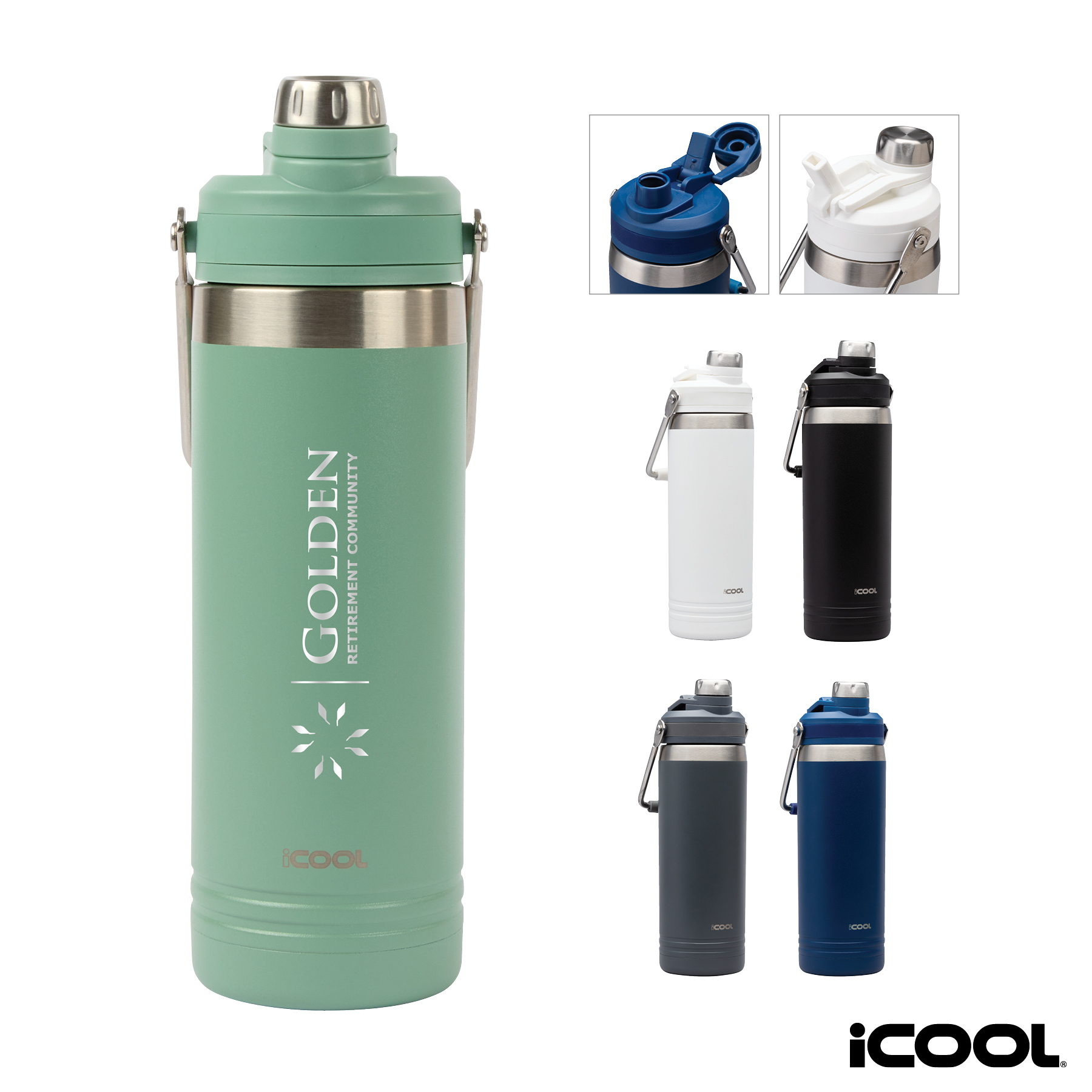 iCOOL® Lakewood 24 oz. Double Wall, Stainless Steel Bottle 41