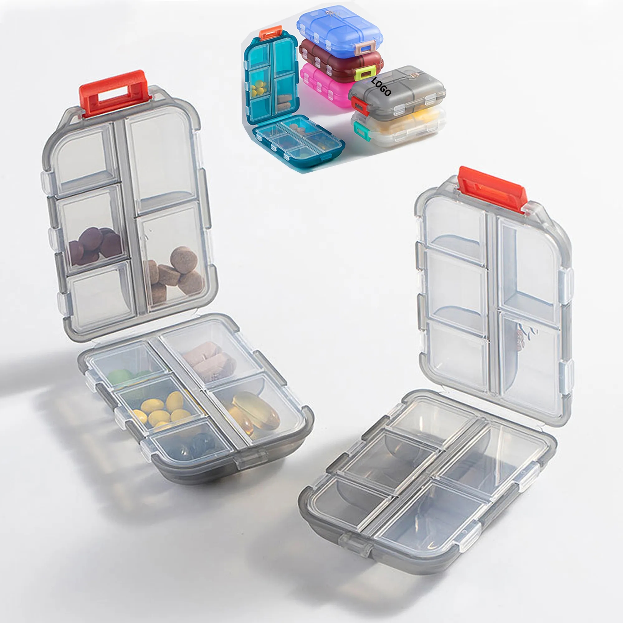 10 Compartments Travel Pill Organizer 1