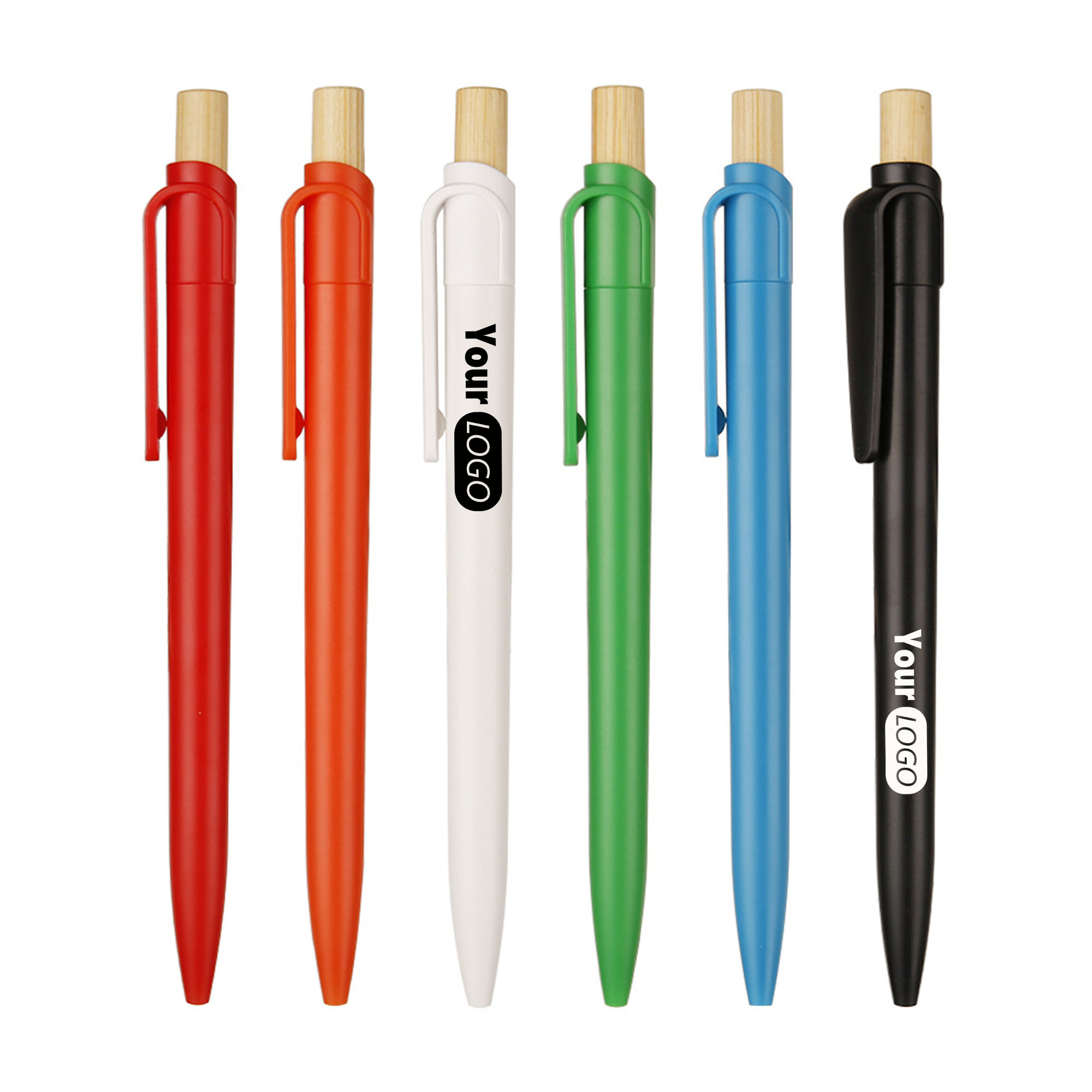 Environmentally Friendly Bamboo  Plastic Ballpoint Pen 2