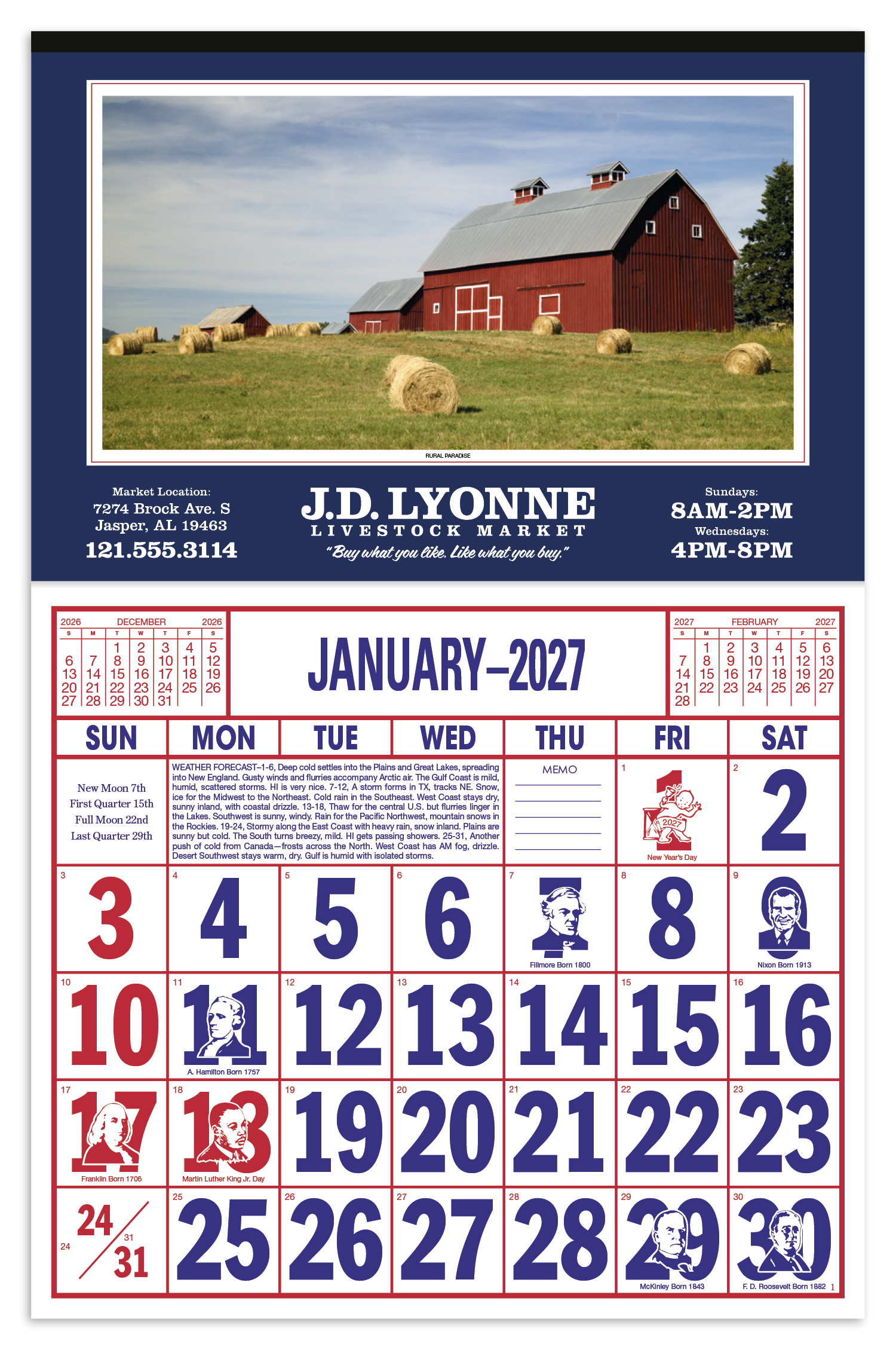 Skinner & Kennedy® Large Everyday Farm Memo 40
