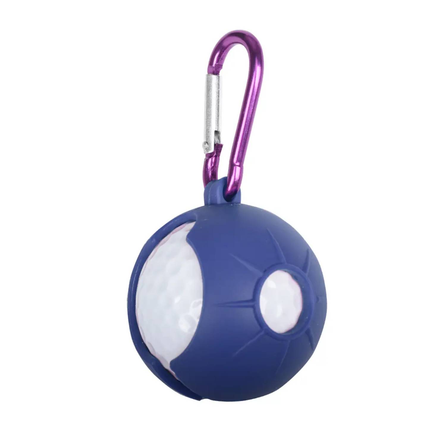 Silicone Golf Ball Holder with Carabiner 1