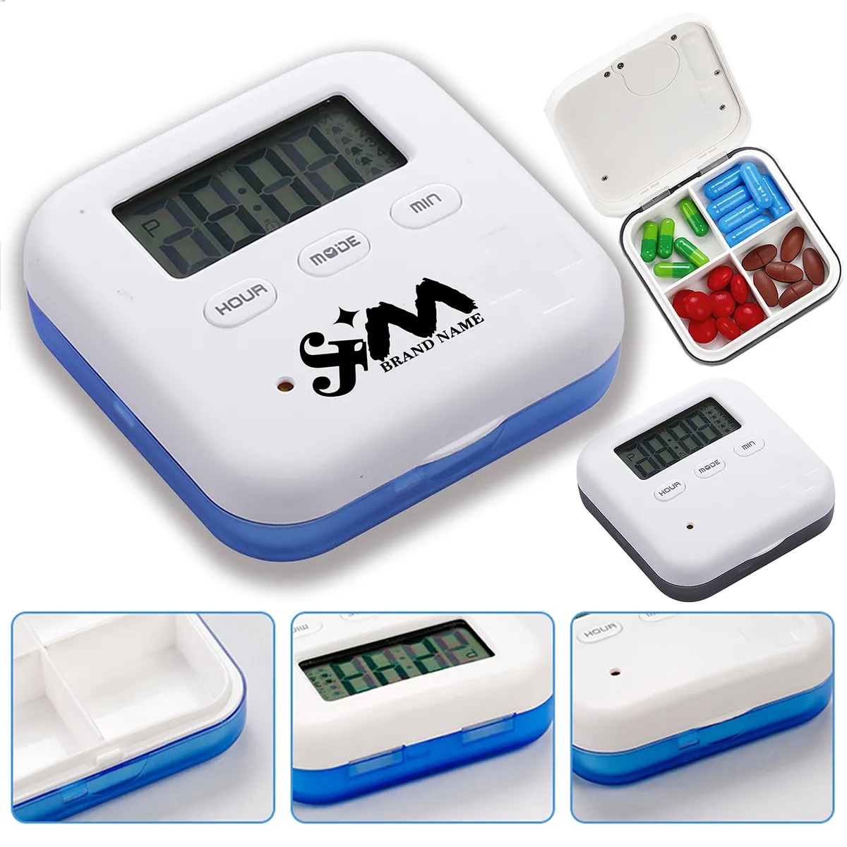 Portable Electronic Intelligent Timed Reminders Pill Boxs 3