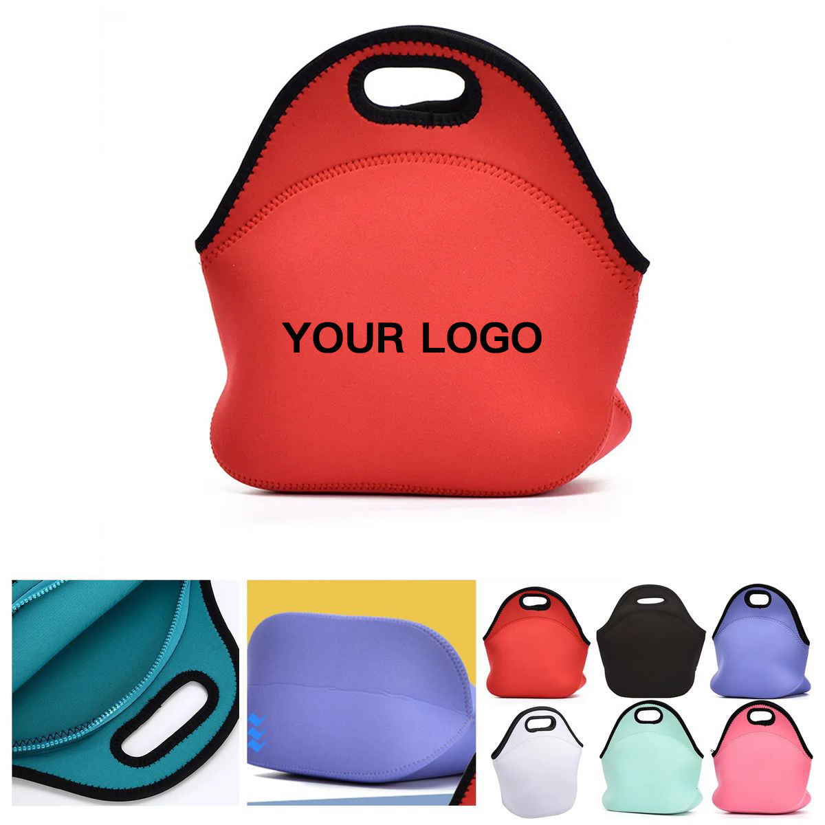 Insulated Neoprene Lunch Bag for Daily Meals 3