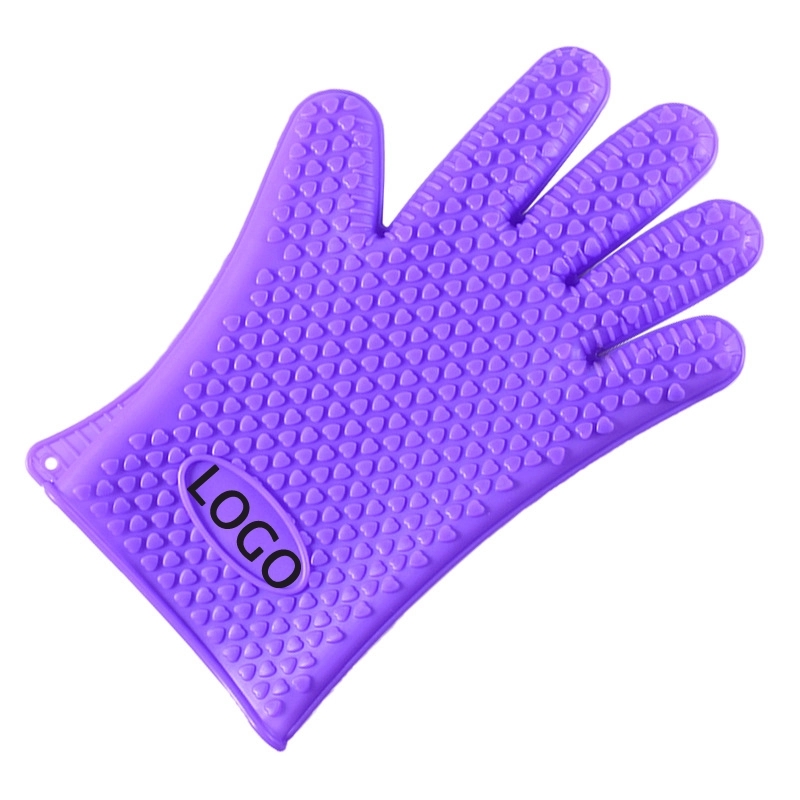 Custom Gift Silicone Baking Oven Mitt & BBQ Gloves 5