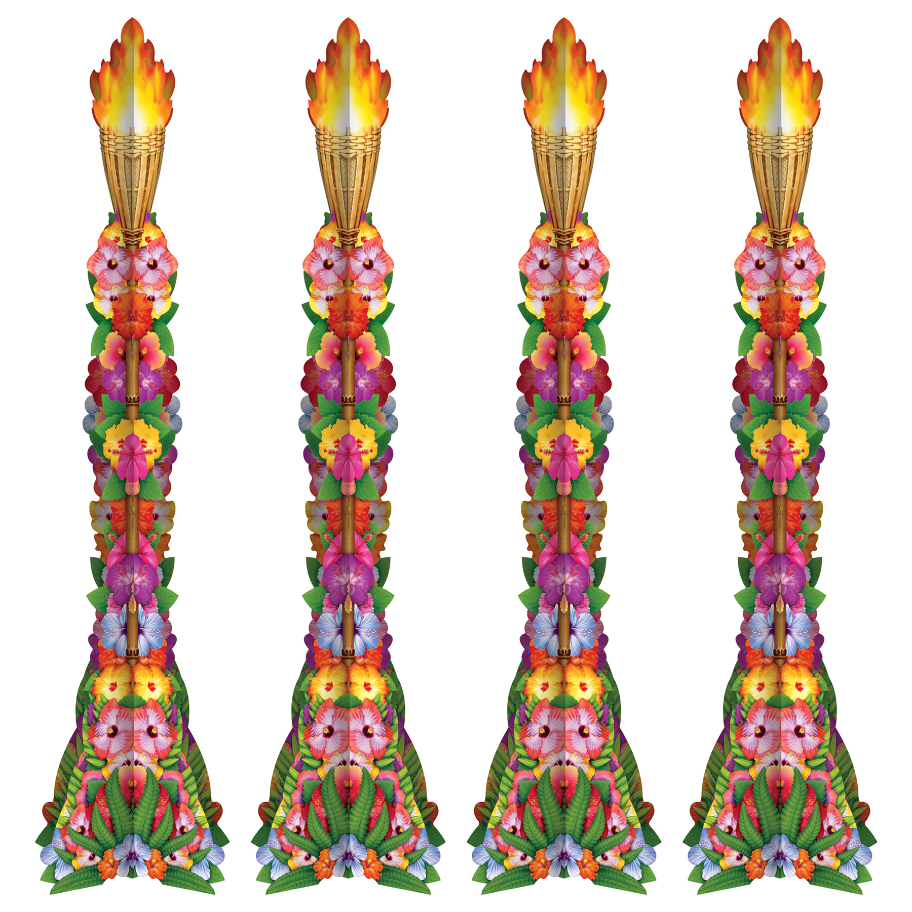 Luau 3-D Tiki Torch Props