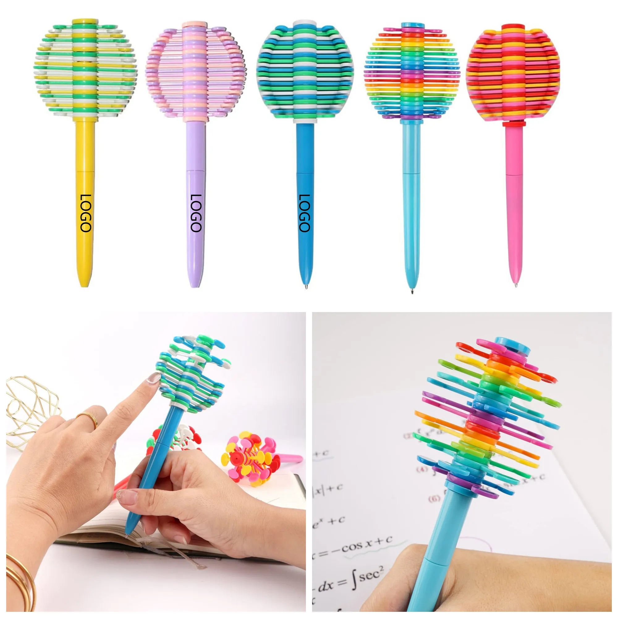 Fidget Rotating Decompression Ballpoint Pens for Students 3