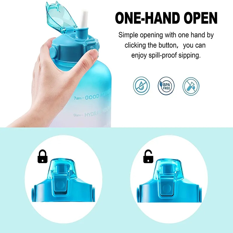 64Oz Large Capacity Straw Water Bottle 5
