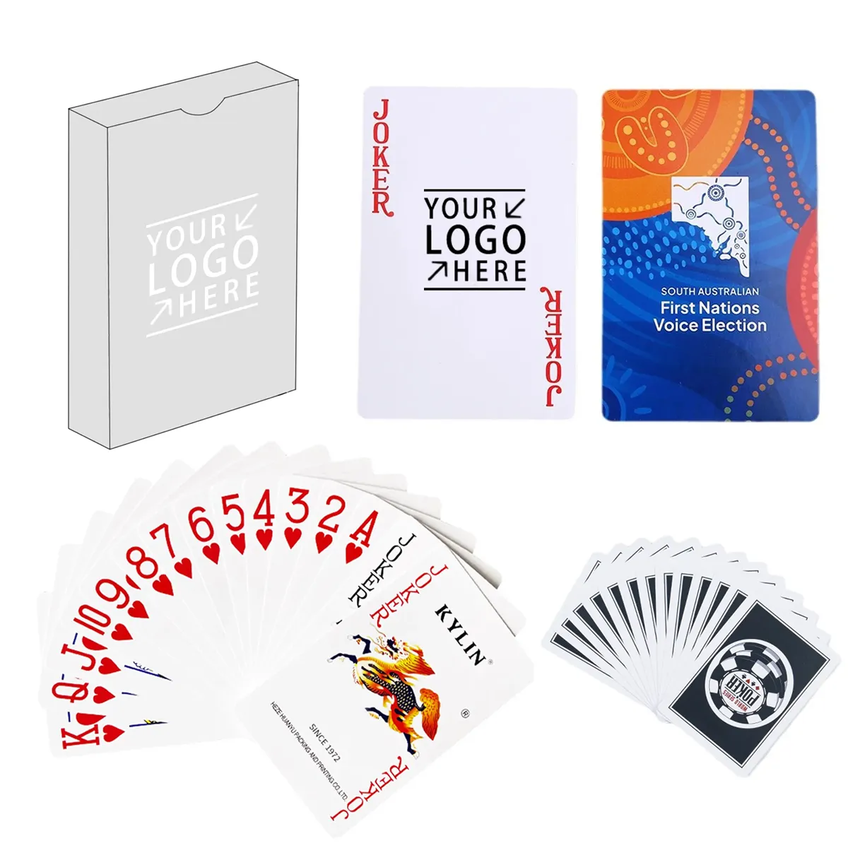 Poker Playing Cards w/Custom Backing & Custom Faces (Playing Card Stock) 2