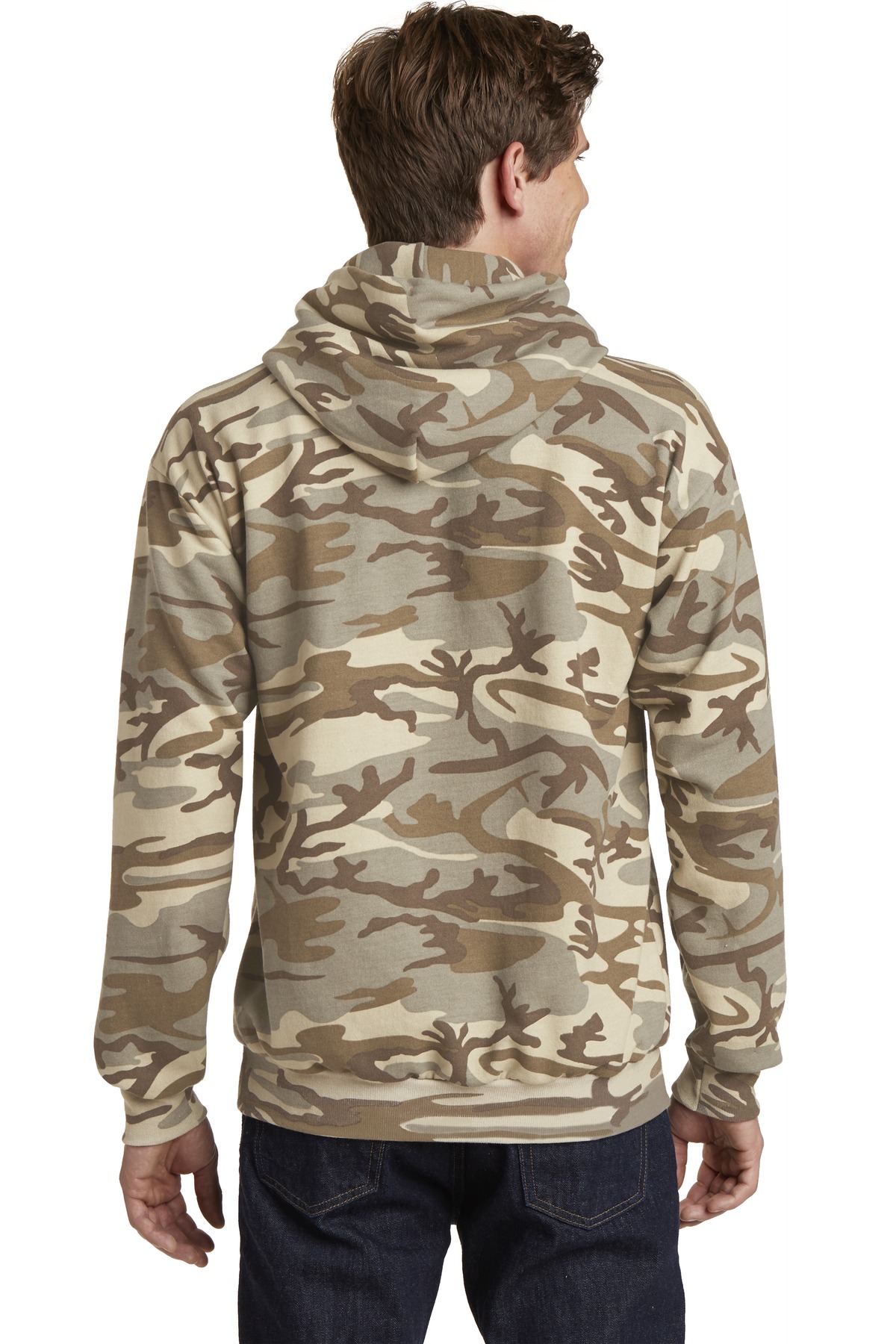 Port & Co Core Fleece Camo Pullover Hooded Sweatshirt. PC78HC 17