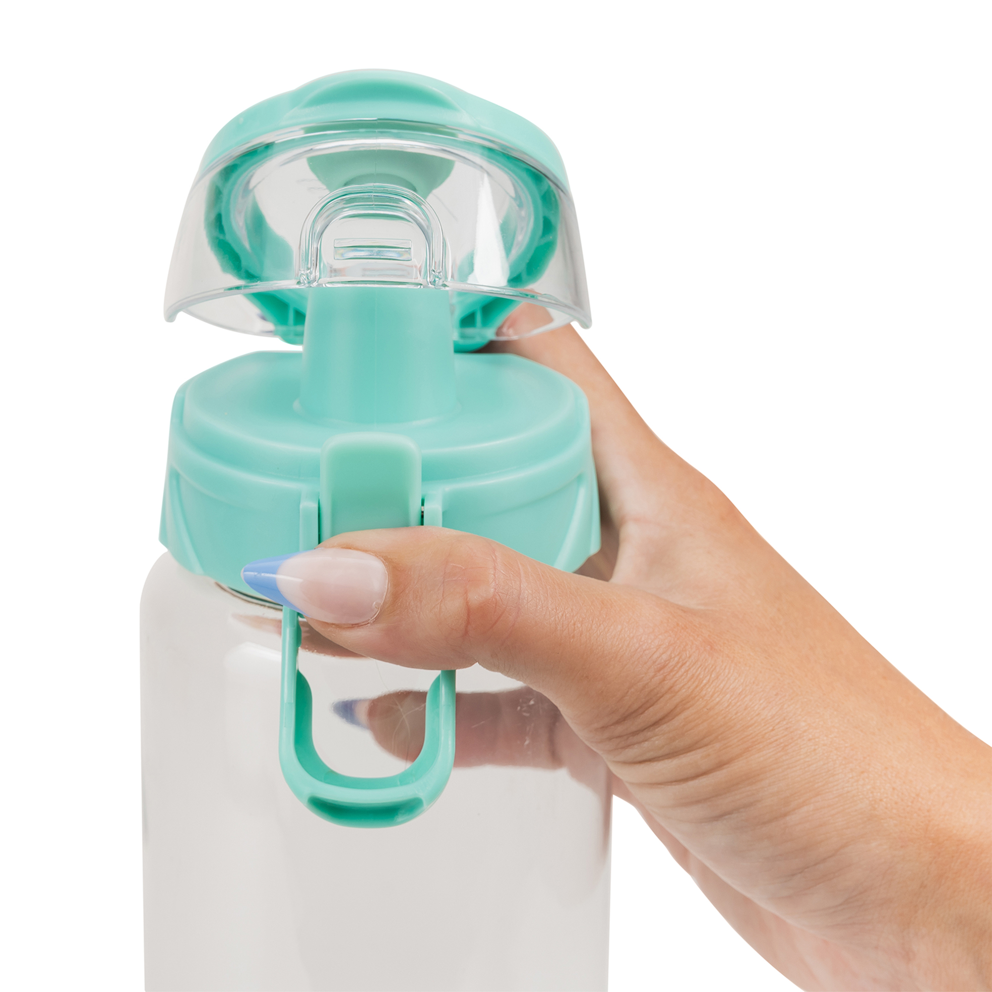 Cool Gear® Cylinder Bottle with Halo Lid - 32 Oz. 10