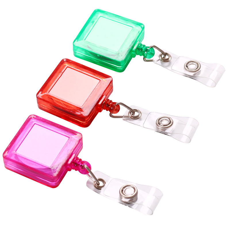 Square Retractable Badge Holder 7
