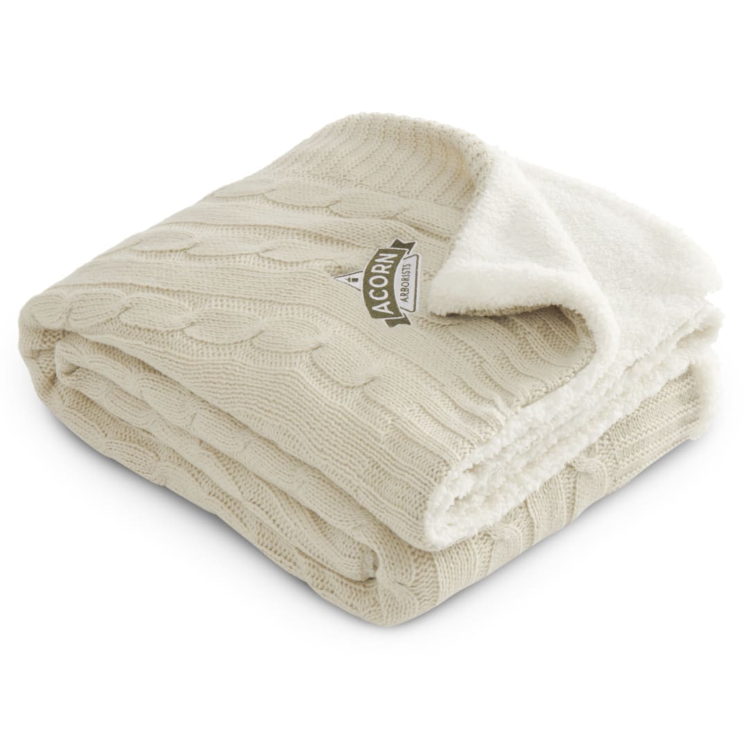 Field & Co.® Cable Knit Sherpa Blanket 114