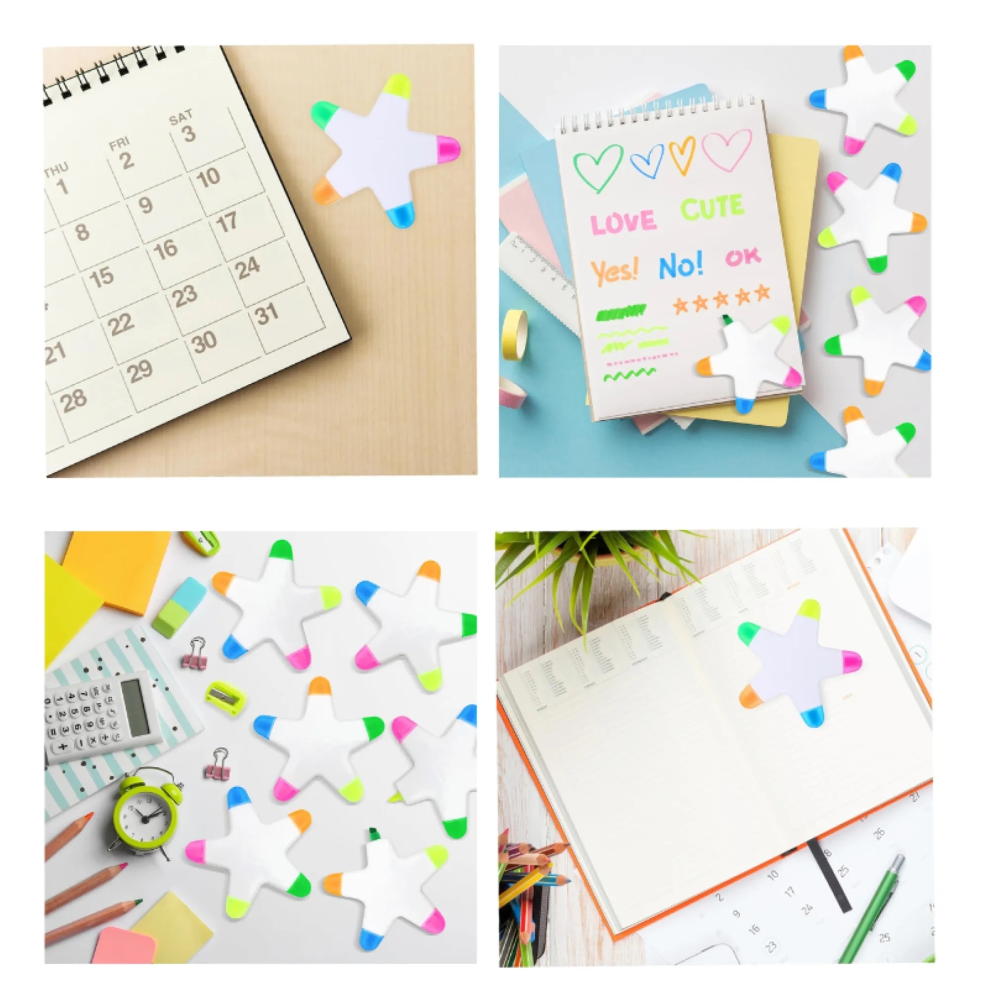 Five-pointed Star Five-color Highlighter 2