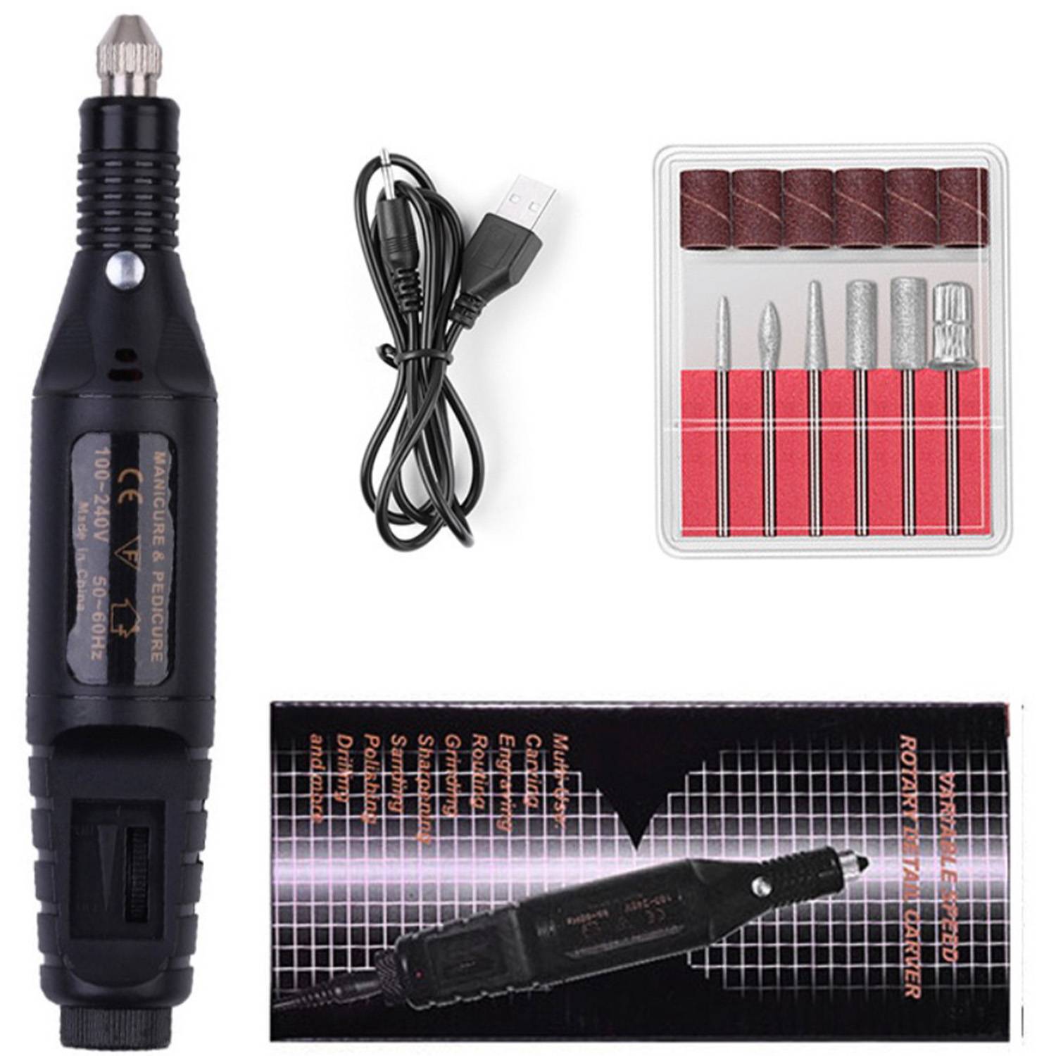 Electric Nail Drill Polisher Kit 3