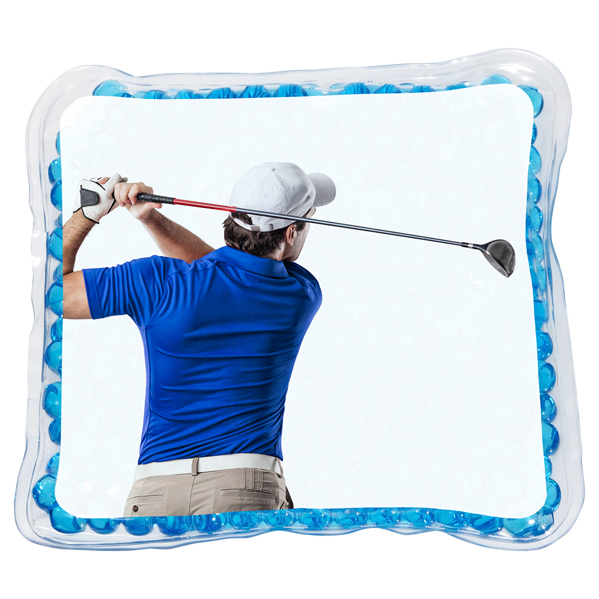 Golfer Square Aqua Pearls™ Hot/Cold Pack 2