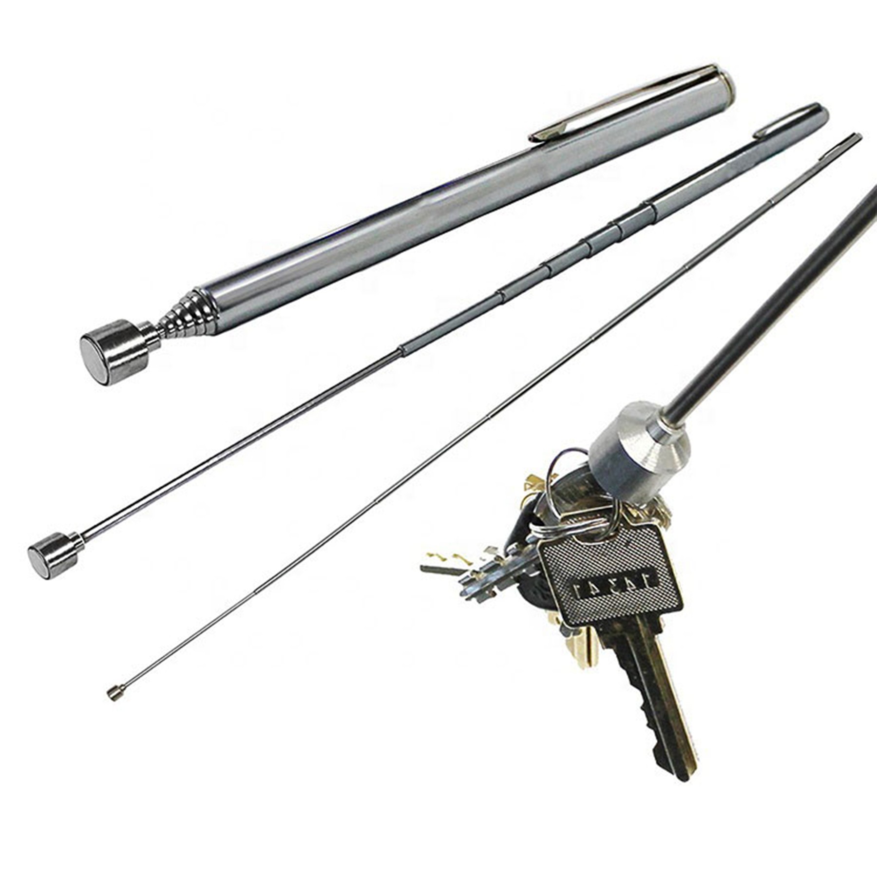 Magnetic Telescopic Pickup Tool With Pocket Clip 2
