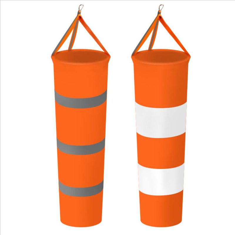 Airport Windsock with Reflective Belts 2