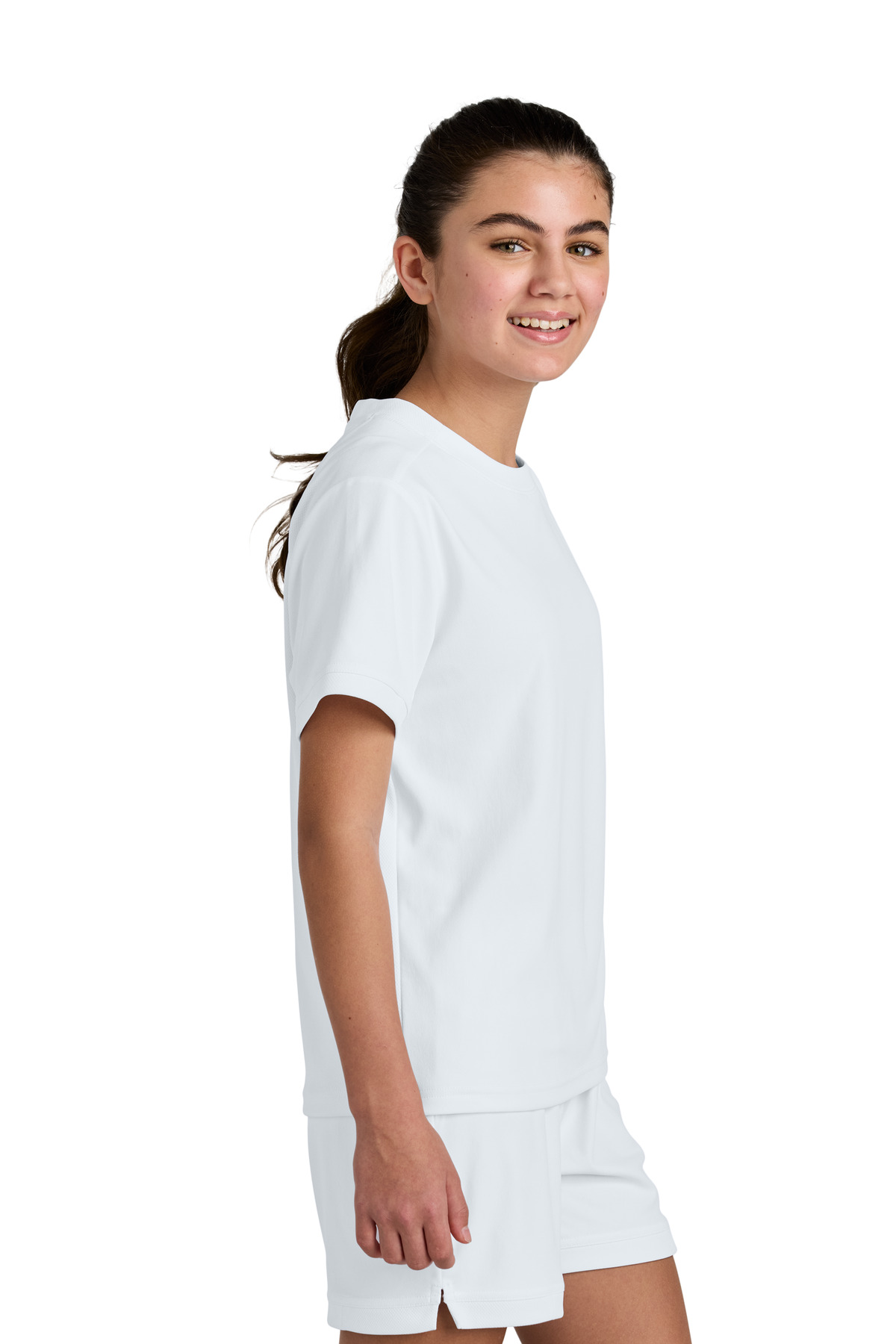 Sport-Tek Youth Club Short Sleeve Crew YST440 19