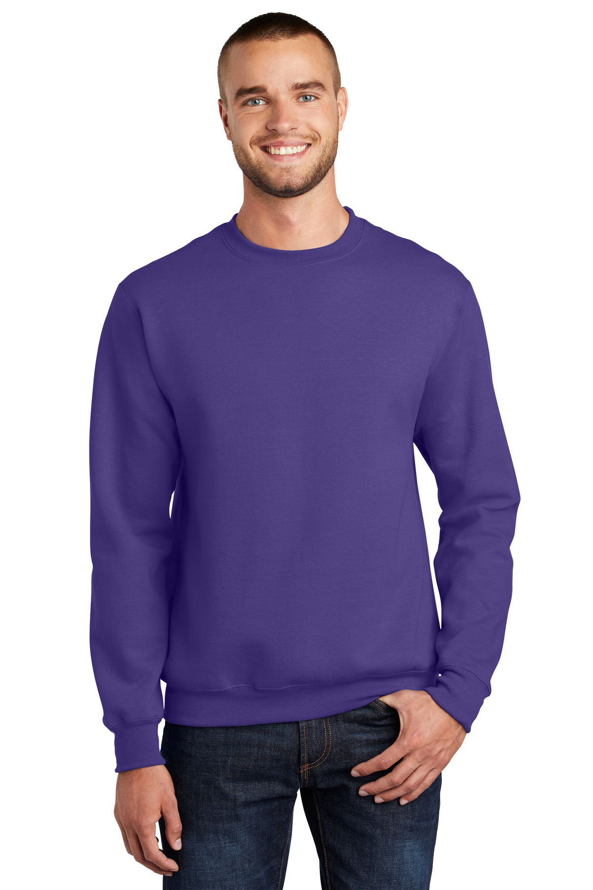 Port & Company® Essential Fleece Crewneck Sweatshirt, custom hoodie or sweatshirt with logo imprint 9