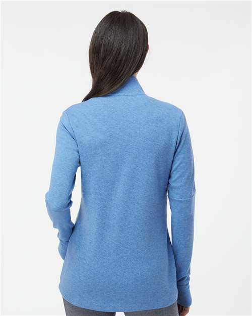 Women's 3-Stripes Quarter-Zip Sweater Pullover - A555 50