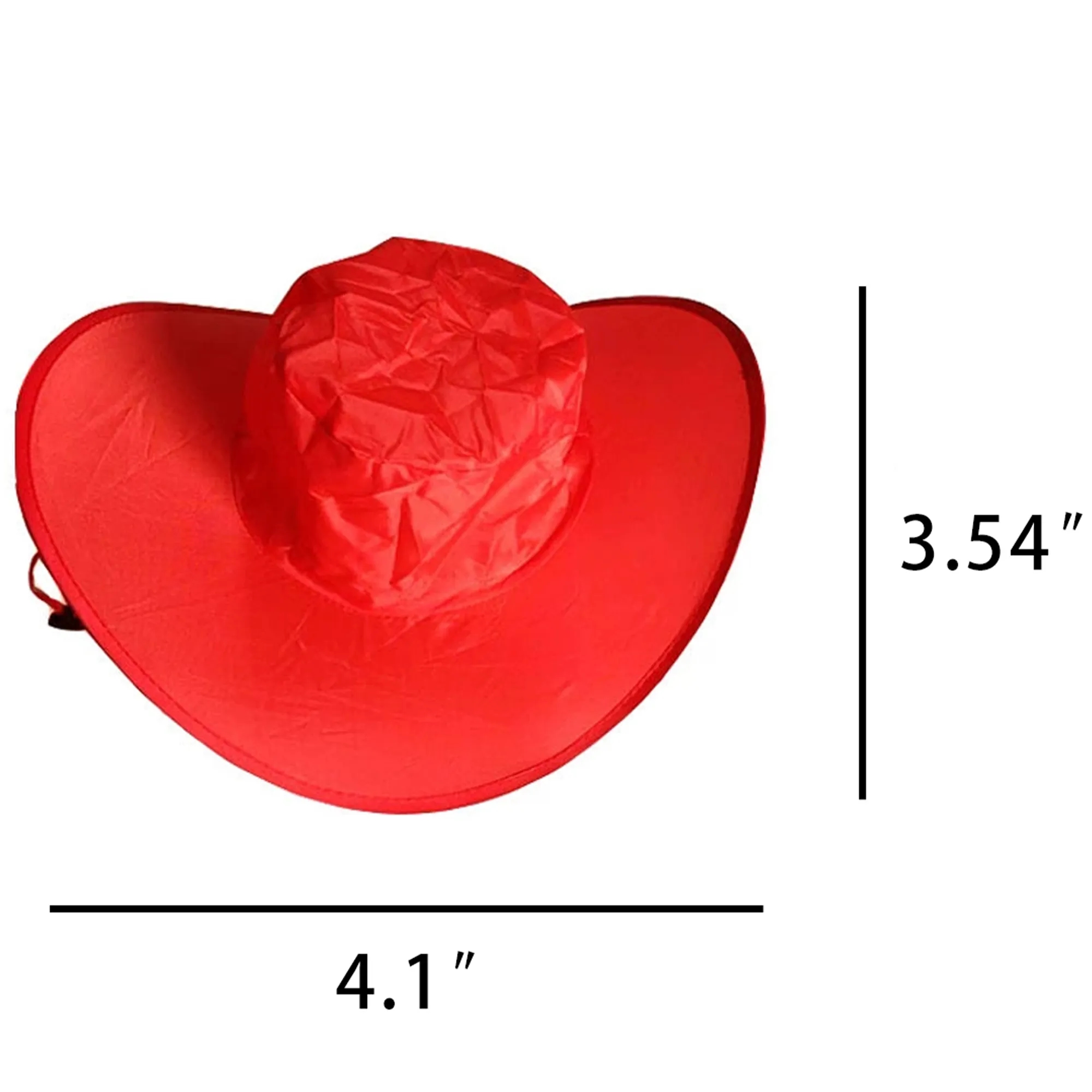 Custom Printed Foldable Cowboy Hat with Storage Pouch 4