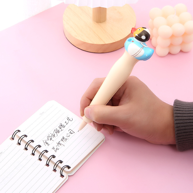 2 in 1 Squishy Duck Ball Pen and Squeeze Toy 7