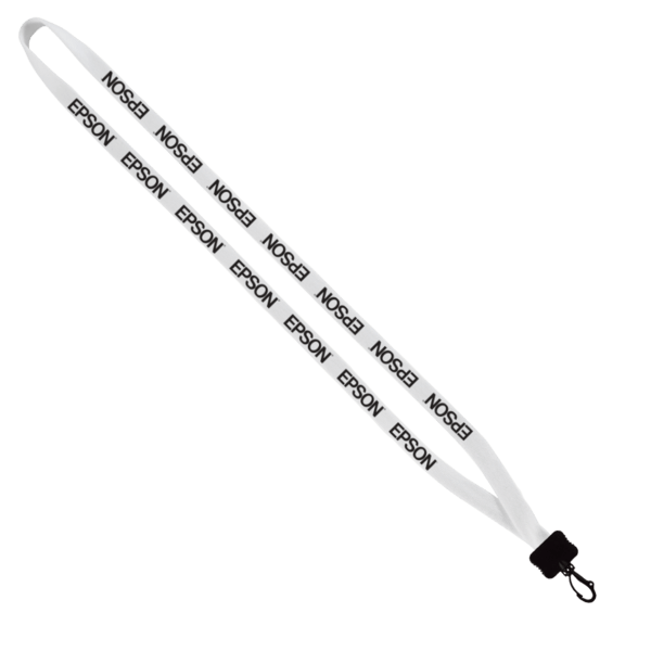 1/2" Cotton Lanyard with Plastic Clamshell & Swivel Snap Hook 27