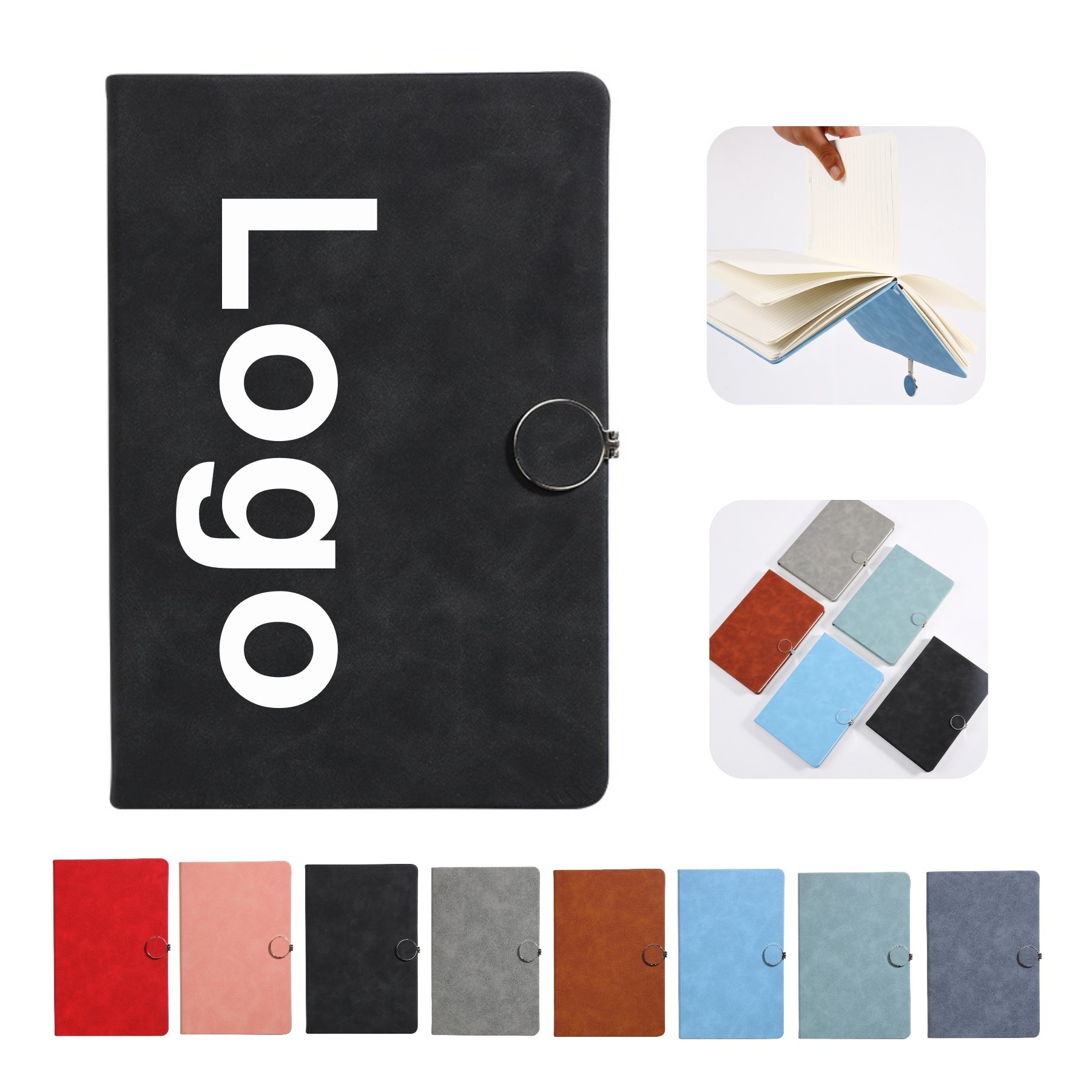 Hardcover Journal with Magnetic Buckle Closure