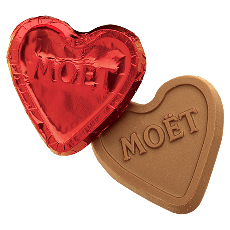 Premium Custom Foil-wrapped Chocolate Heart 4