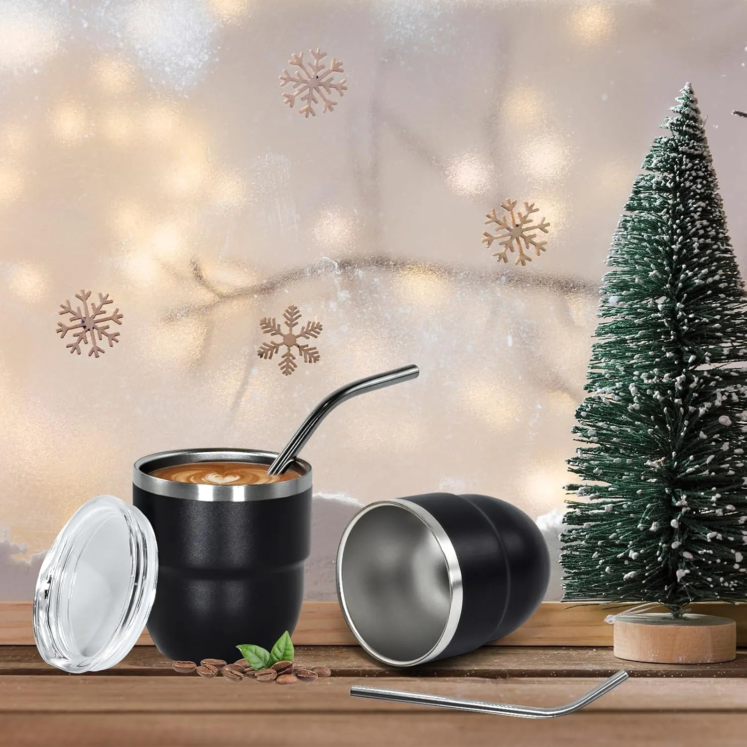 4oz Stackable Vacuum Insulated Espressp Coffee Cup 7