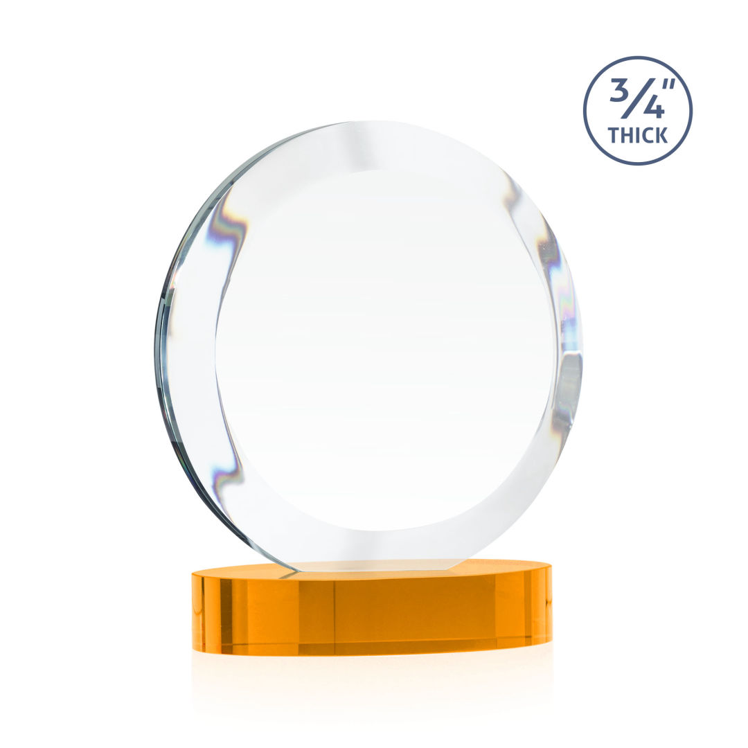 Gibralter Vividprint™ Award on Alberton Base - Amber 8